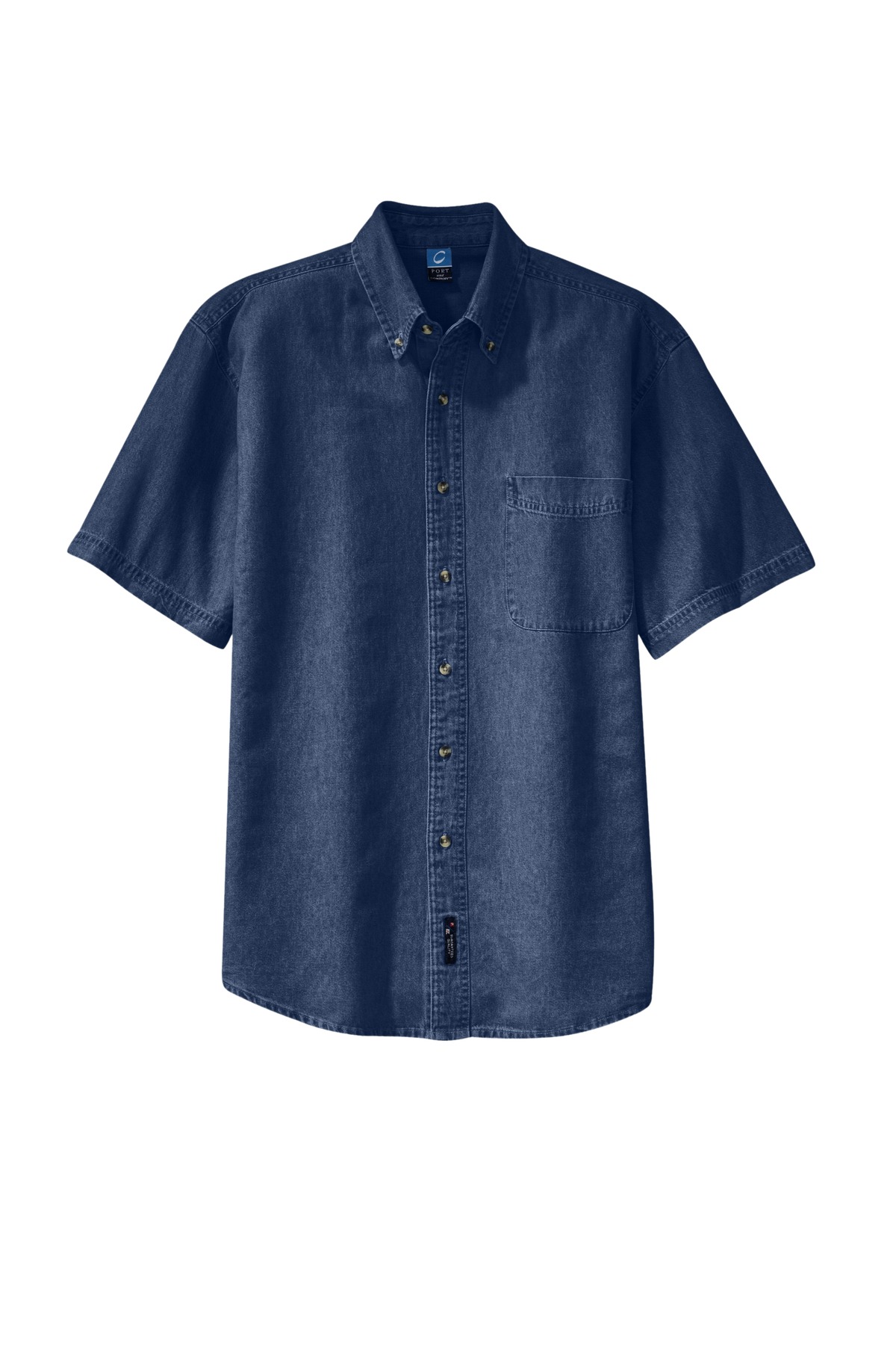 Port & Co Short Sleeve Value Denim Shirt. SP11