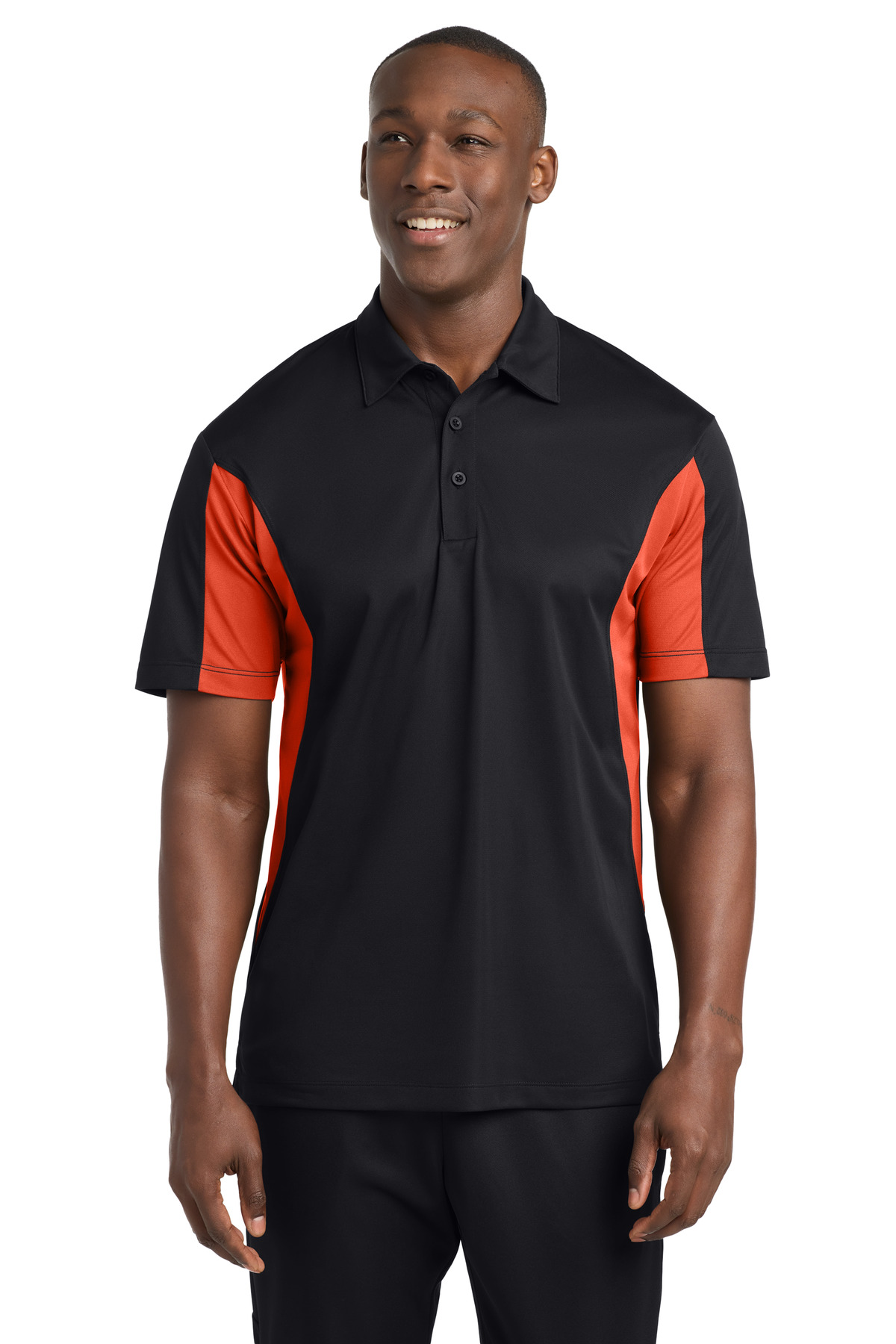 Sport-Tek ®  Tall Side Blocked Micropique Sport-Wick ®  Polo. TST655 - Front Model