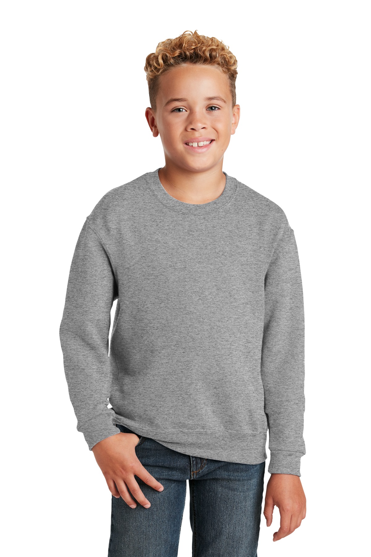 Jerzees - Youth NuBlend Crewneck Sweatshirt-Jerzees