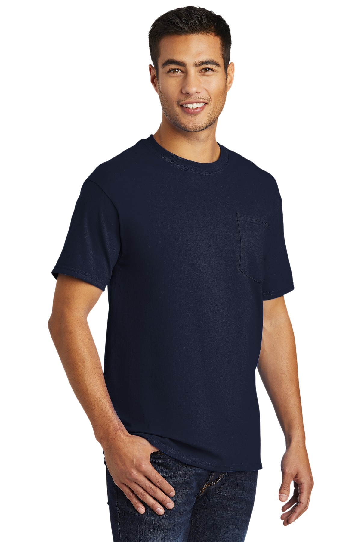 Port & Co Tall Essential Pocket Tee. PC61PT