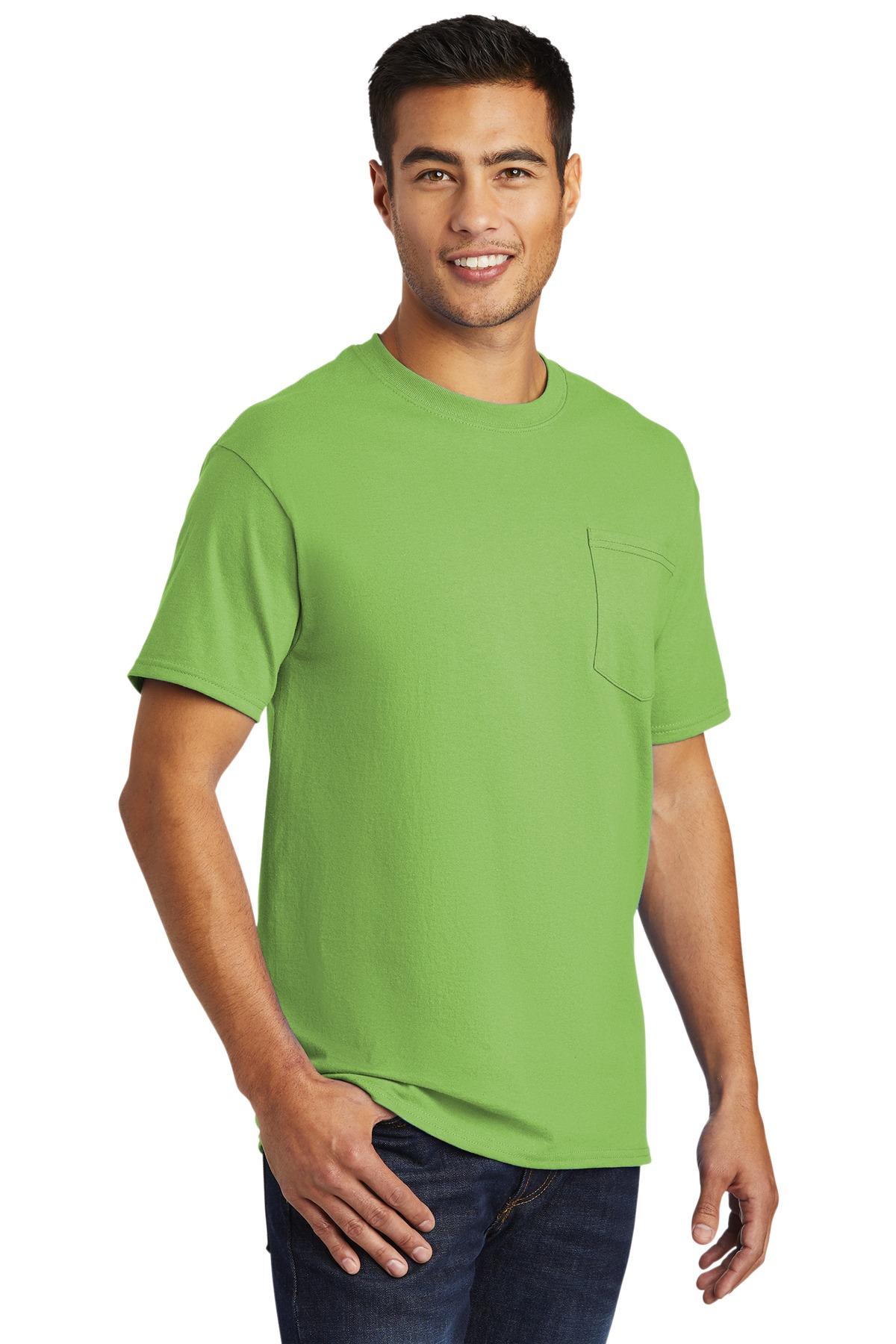 Port & Co Tall Essential Pocket Tee. PC61PT