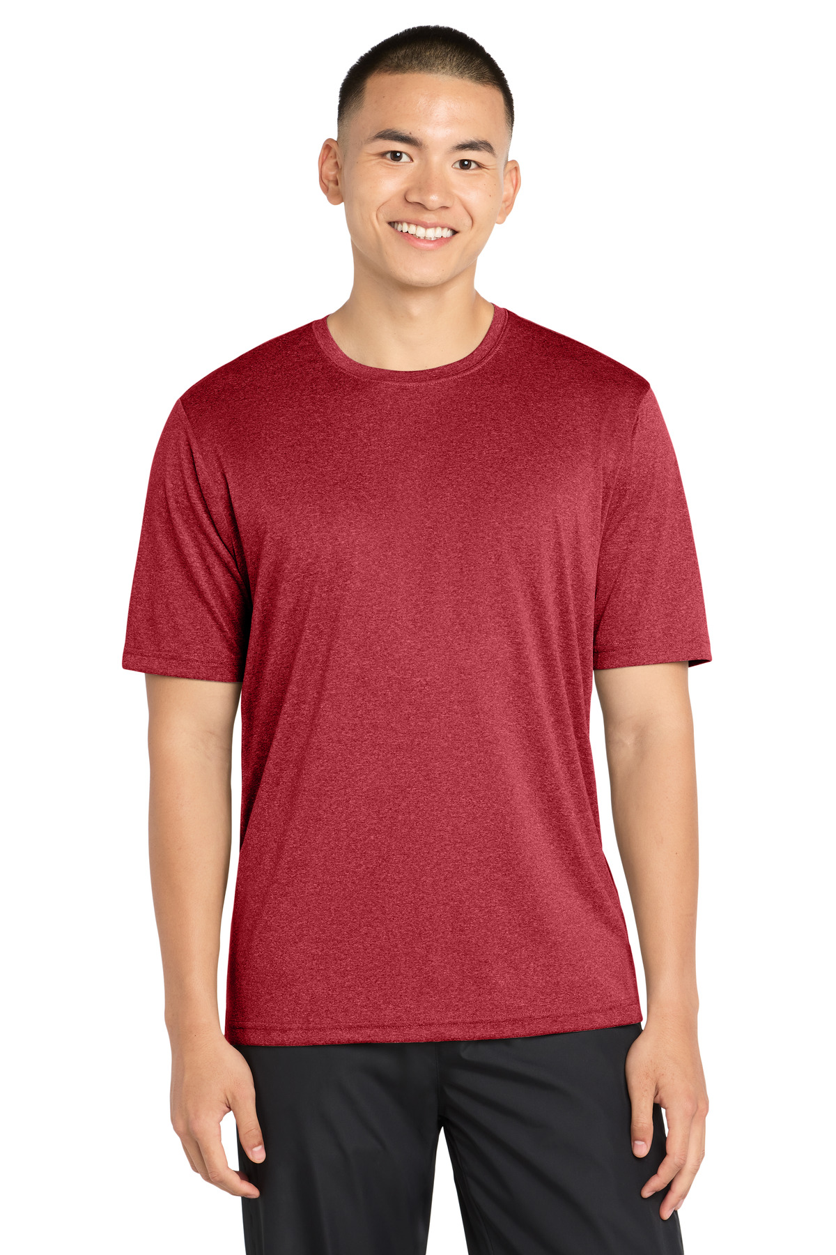 Sport-Tek ST360 swatch in Scarlet Heather