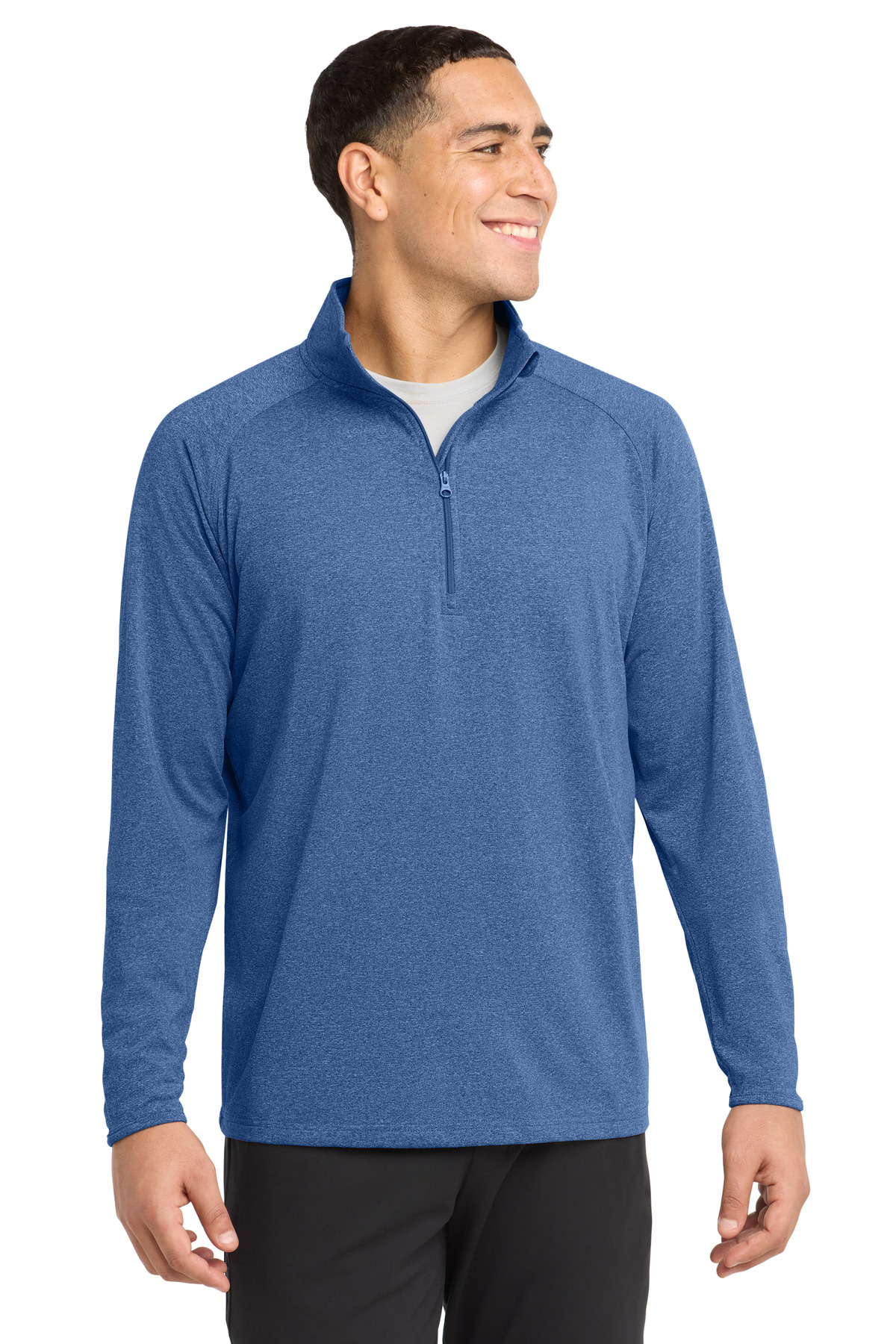 Sport-Tek ST850 swatch in True Royal Heather