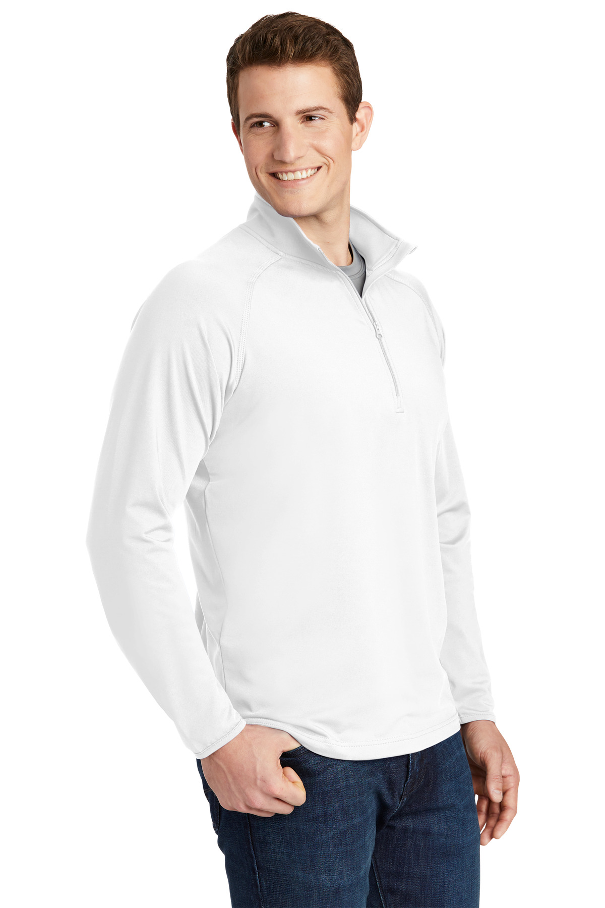 Sport-Tek Sport-Wick Stretch 1/4-Zip Pullover. ST850