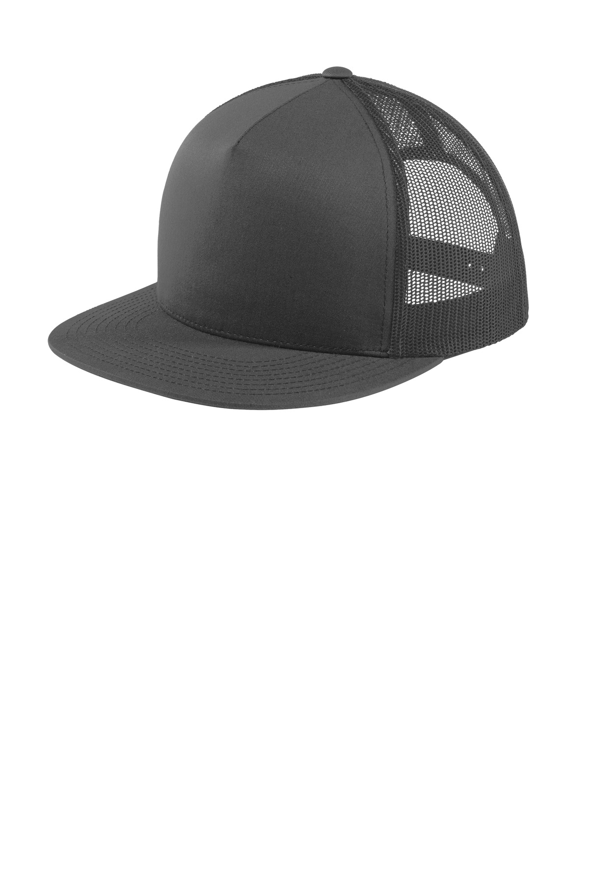 Sport-Tek Yupoong 5-Panel Classic Trucker Mesh Back Cap. STC38