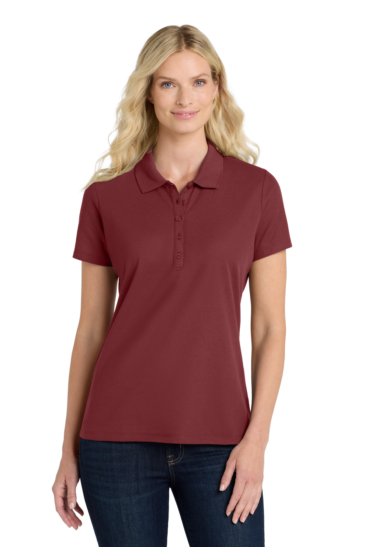 Port Authority ® Women's SuperPro React ™ Polo. LK810 - Image 2