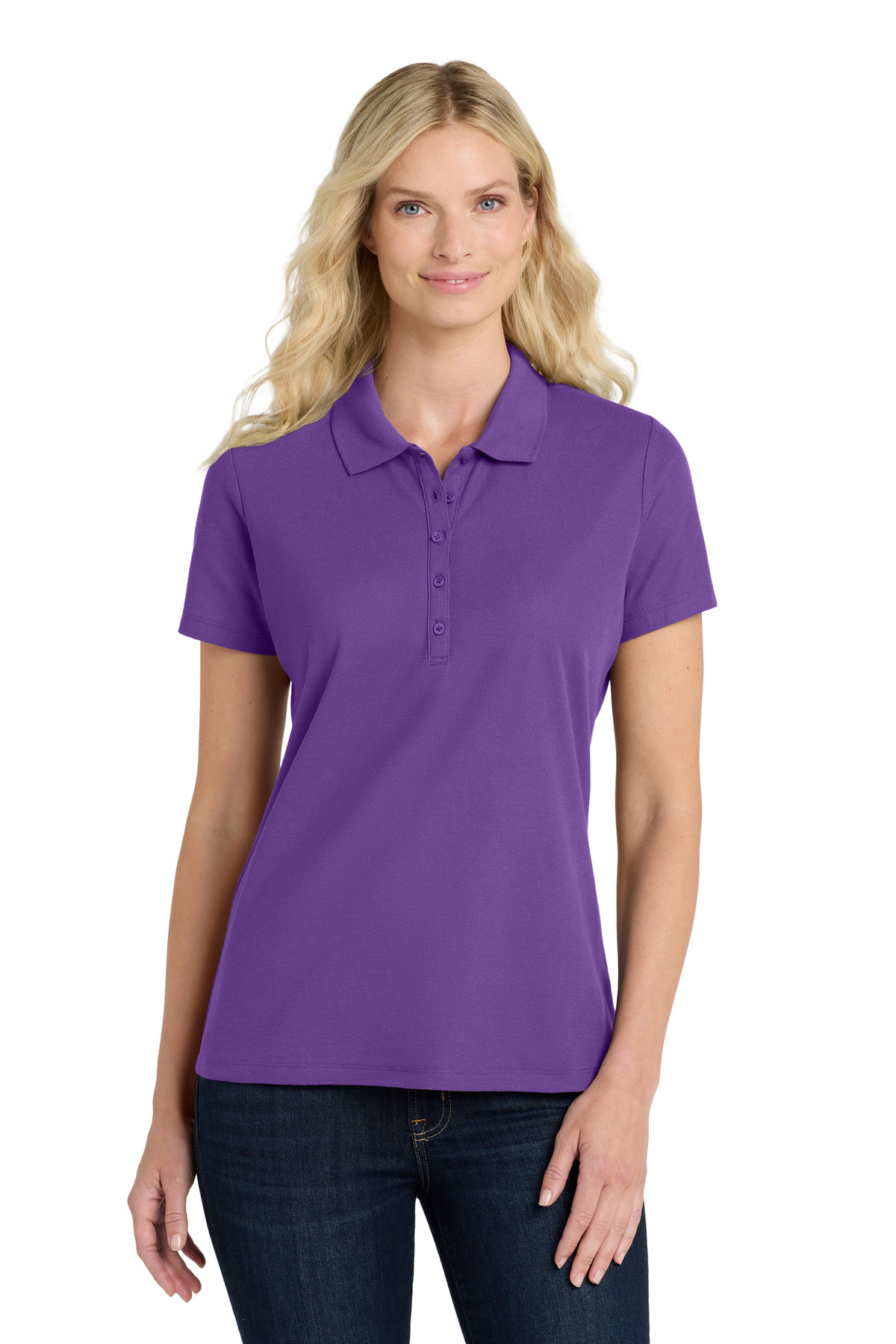 Port Authority ® Women's SuperPro React ™ Polo. LK810 - Image 6