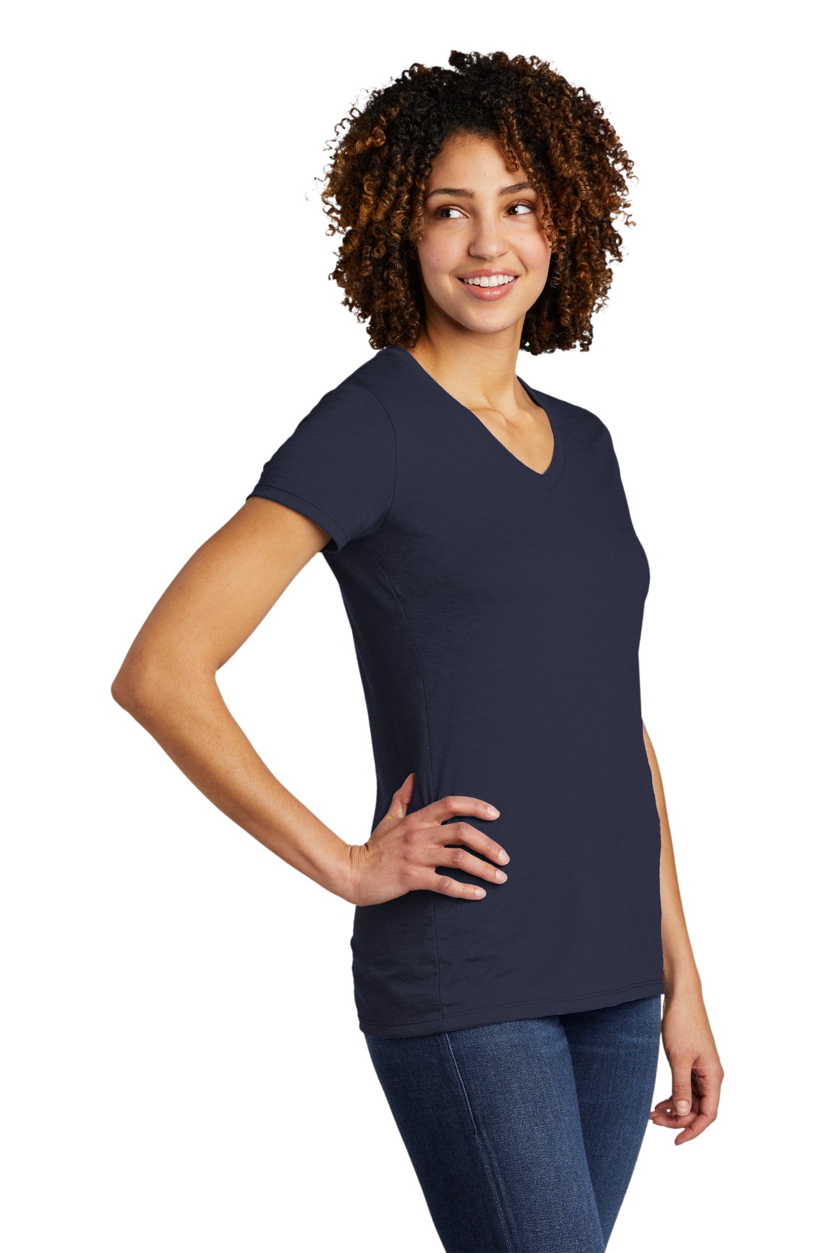 Allmade Women's Tri-Blend V-Neck Tee AL2018