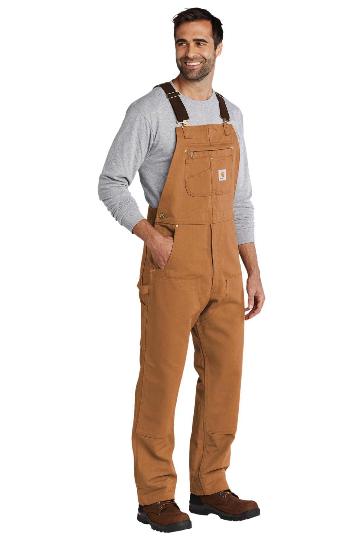Carhartt Duck Unlined Bib Overalls. CT102776