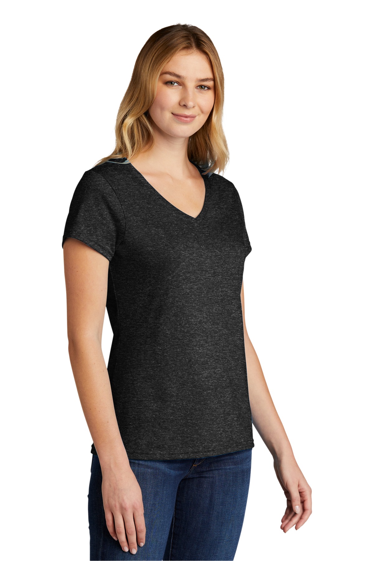 Port & Co Women's Tri-Blend V-Neck Tee. LPC330V
