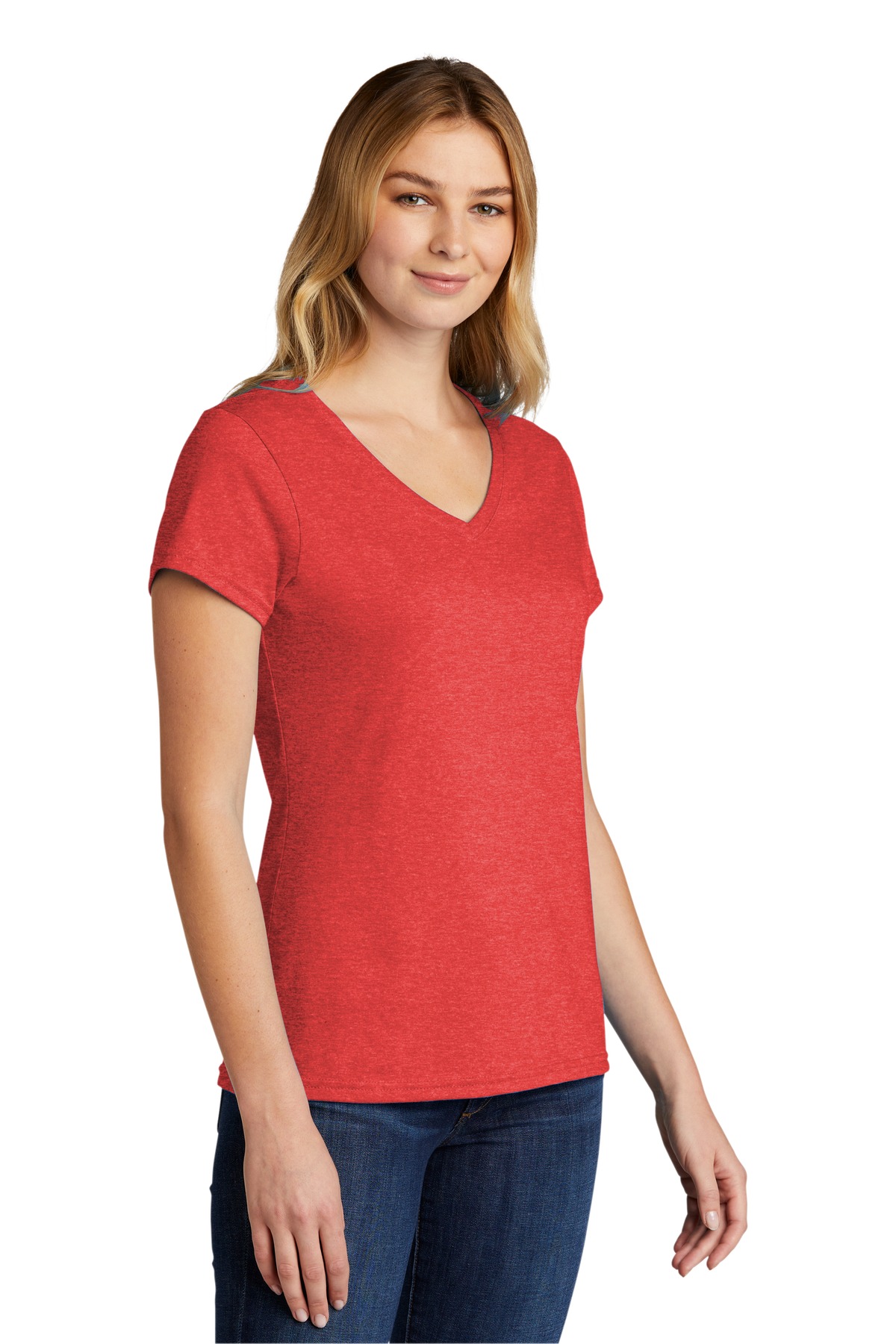 Port & Company Women's Tri-Blend V-Neck Tee. LPC330V