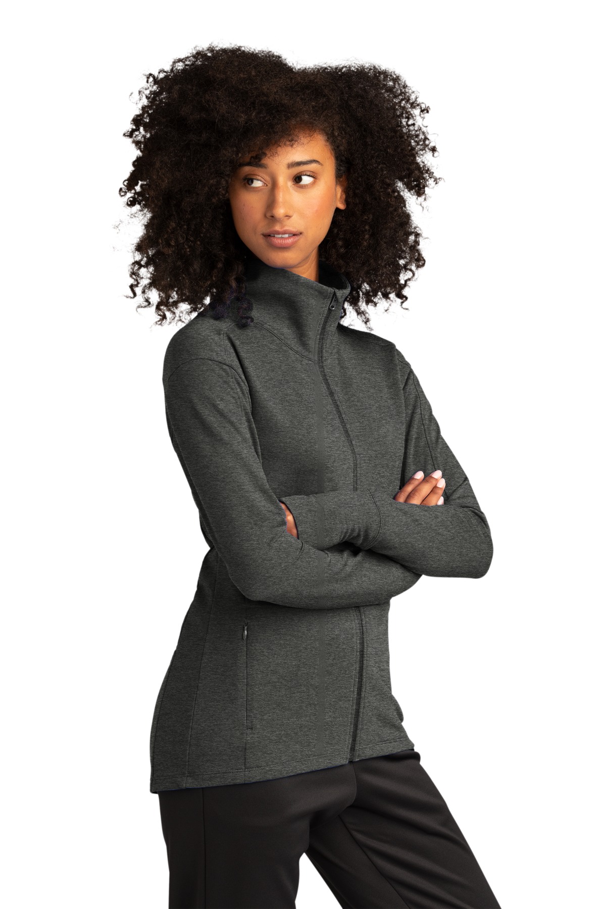 Sport-Tek Women's Sport-Wick Flex Fleece Full-Zip. LST560