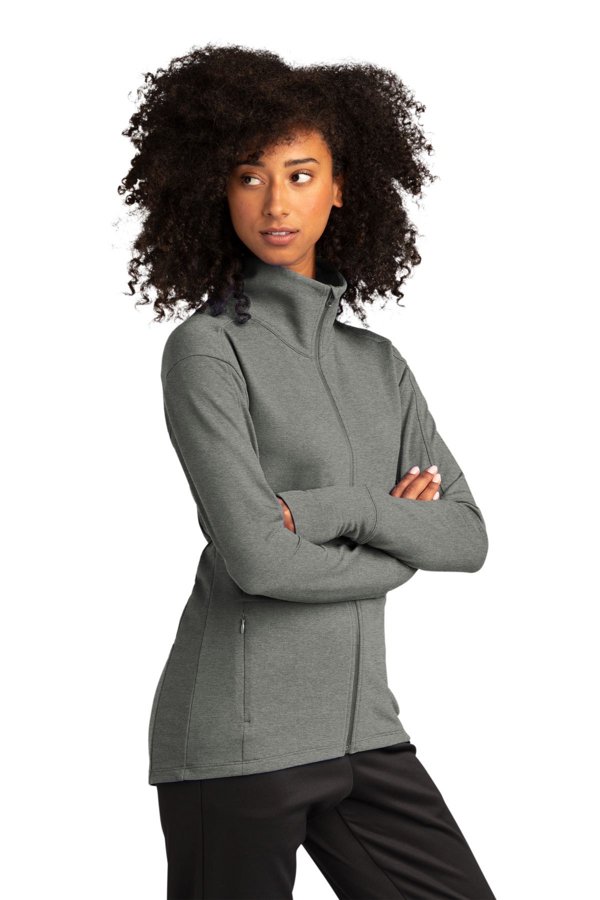 Sport-Tek Women's Sport-Wick Flex Fleece Full-Zip. LST560