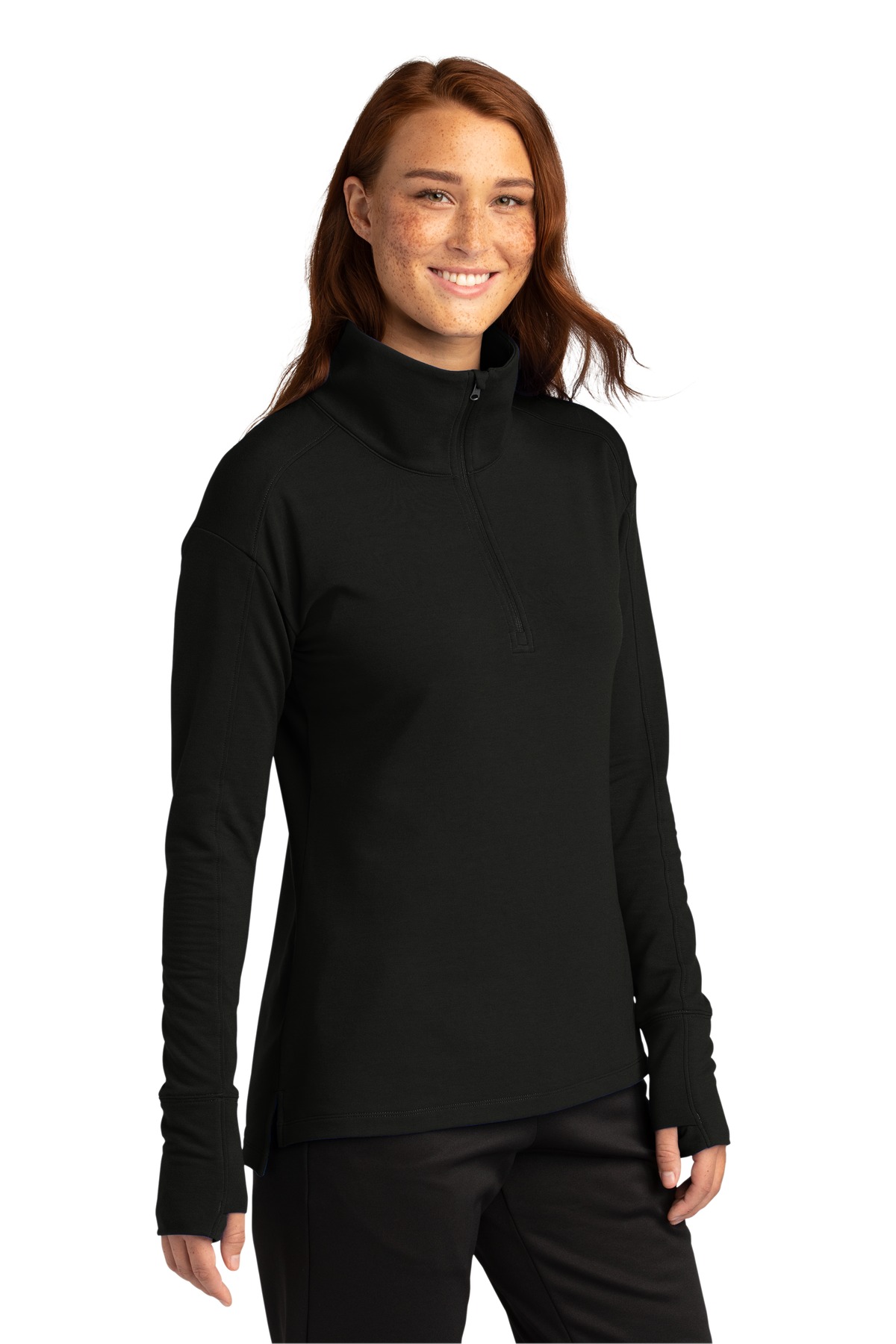 Sport-Tek Women's Sport-Wick Flex Fleece 1/4-Zip. LST561