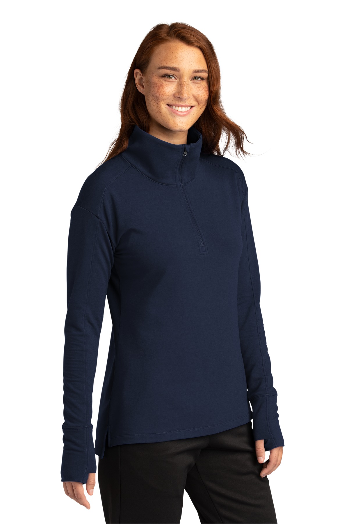 Sport-Tek Women's Sport-Wick Flex Fleece 1/4-Zip. LST561