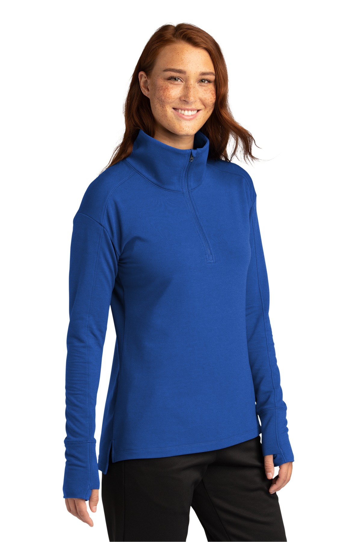 Sport-Tek Women's Sport-Wick Flex Fleece 1/4-Zip. LST561