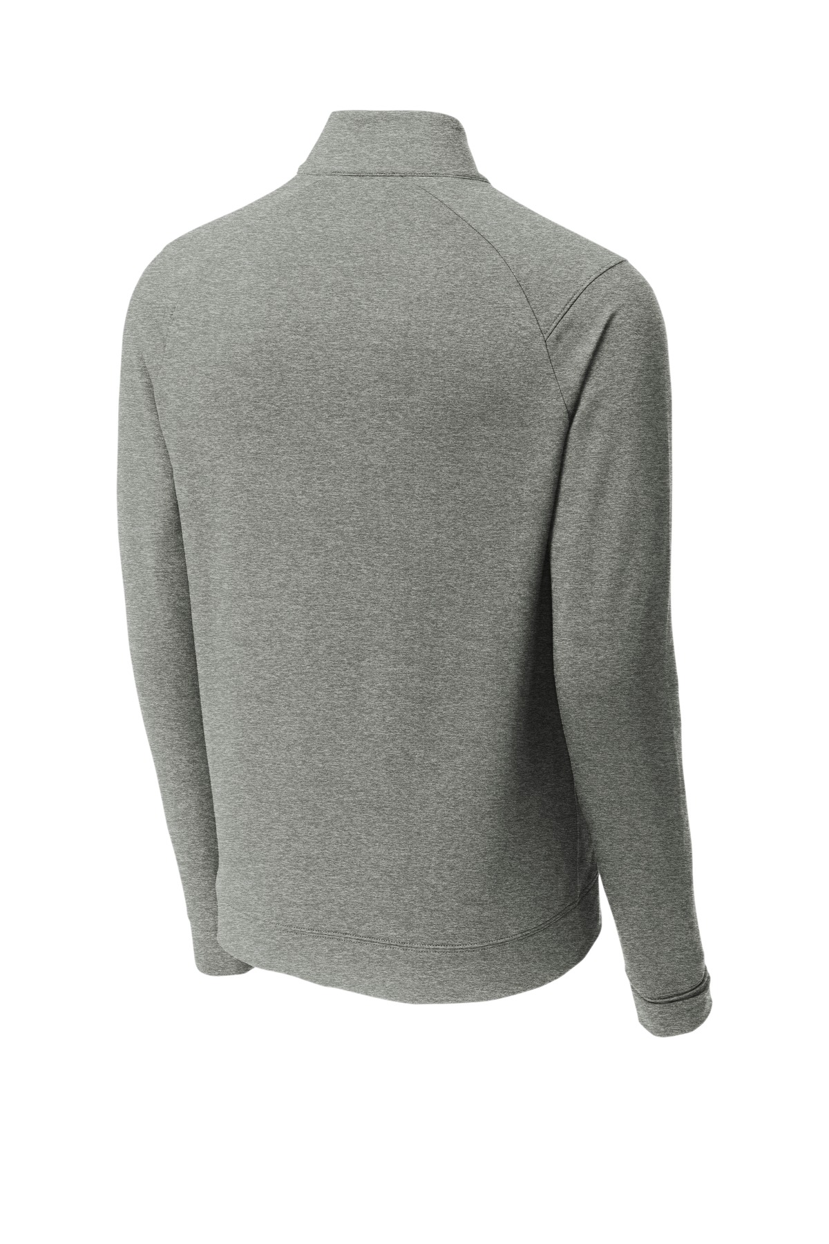 Sport-Tek Sport-Wick Flex Fleece Full-Zip. ST560 in Light Grey Heather — Back
