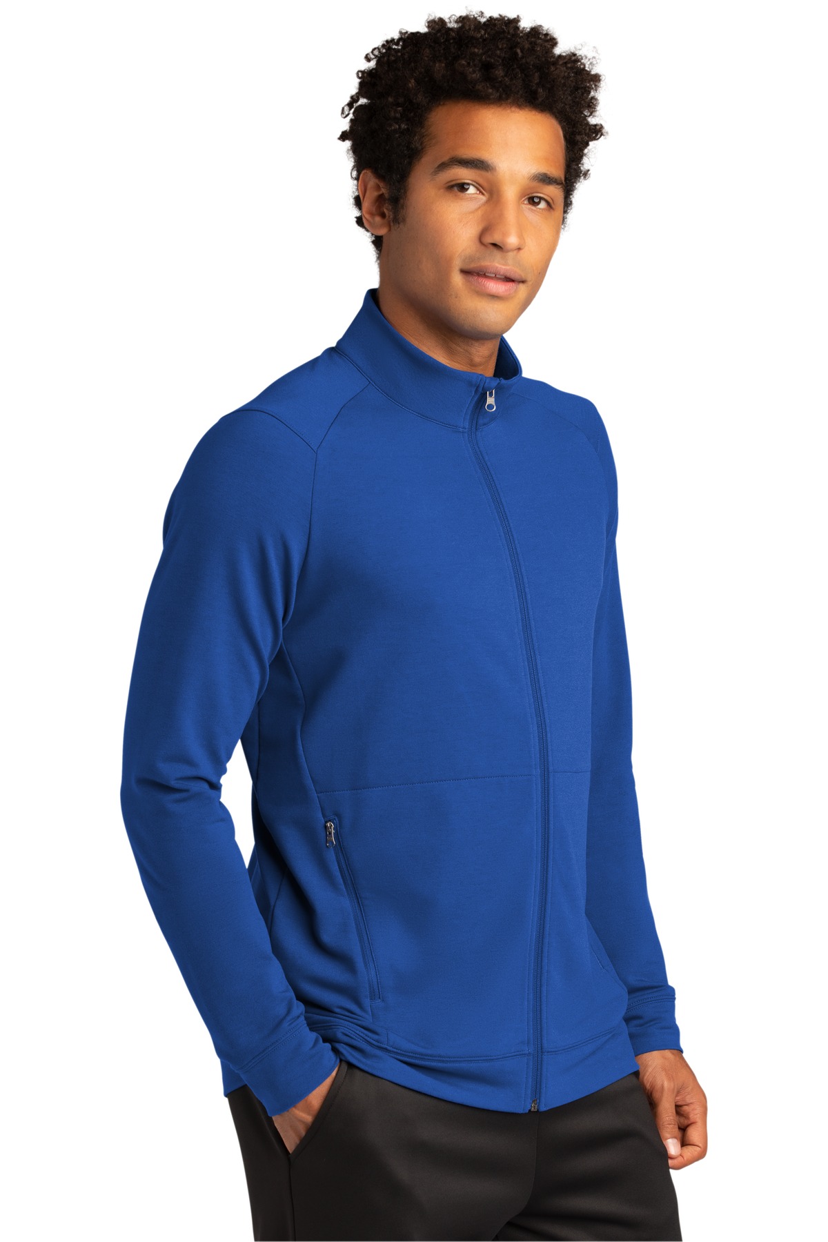 Sport-Tek Sport-Wick Flex Fleece Full-Zip. ST560