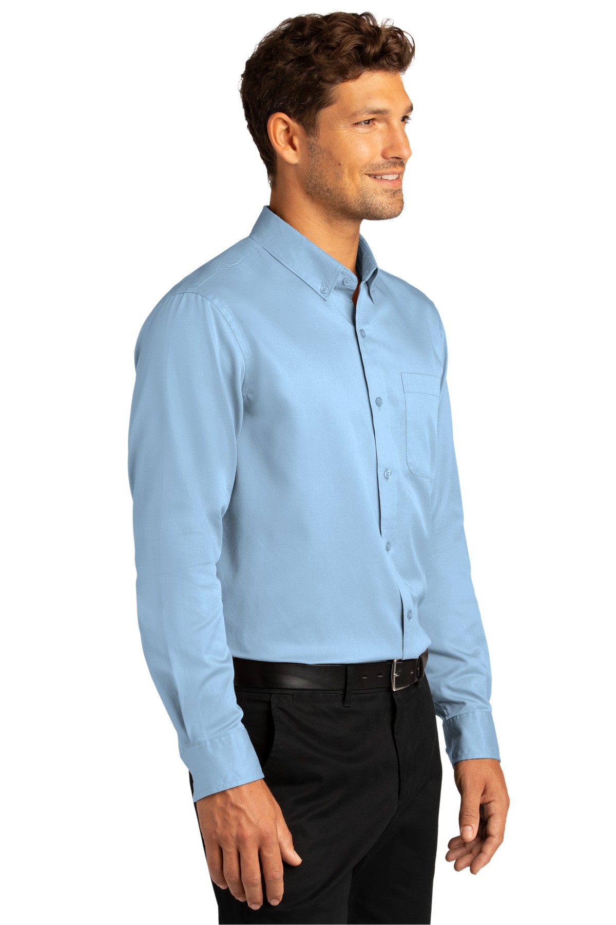 Port Authority Long Sleeve SuperPro React Twill Shirt. W808