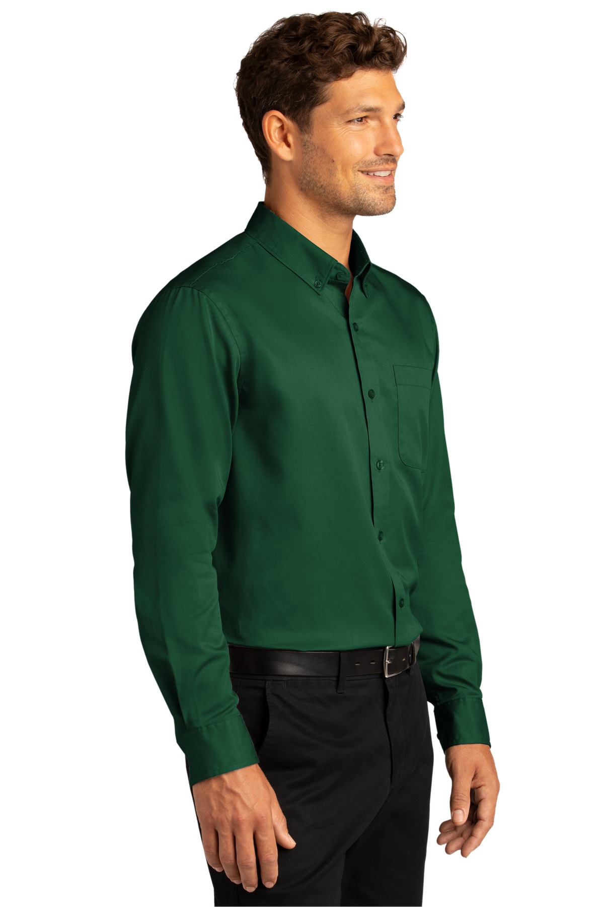 Port Authority Long Sleeve SuperPro React Twill Shirt. W808