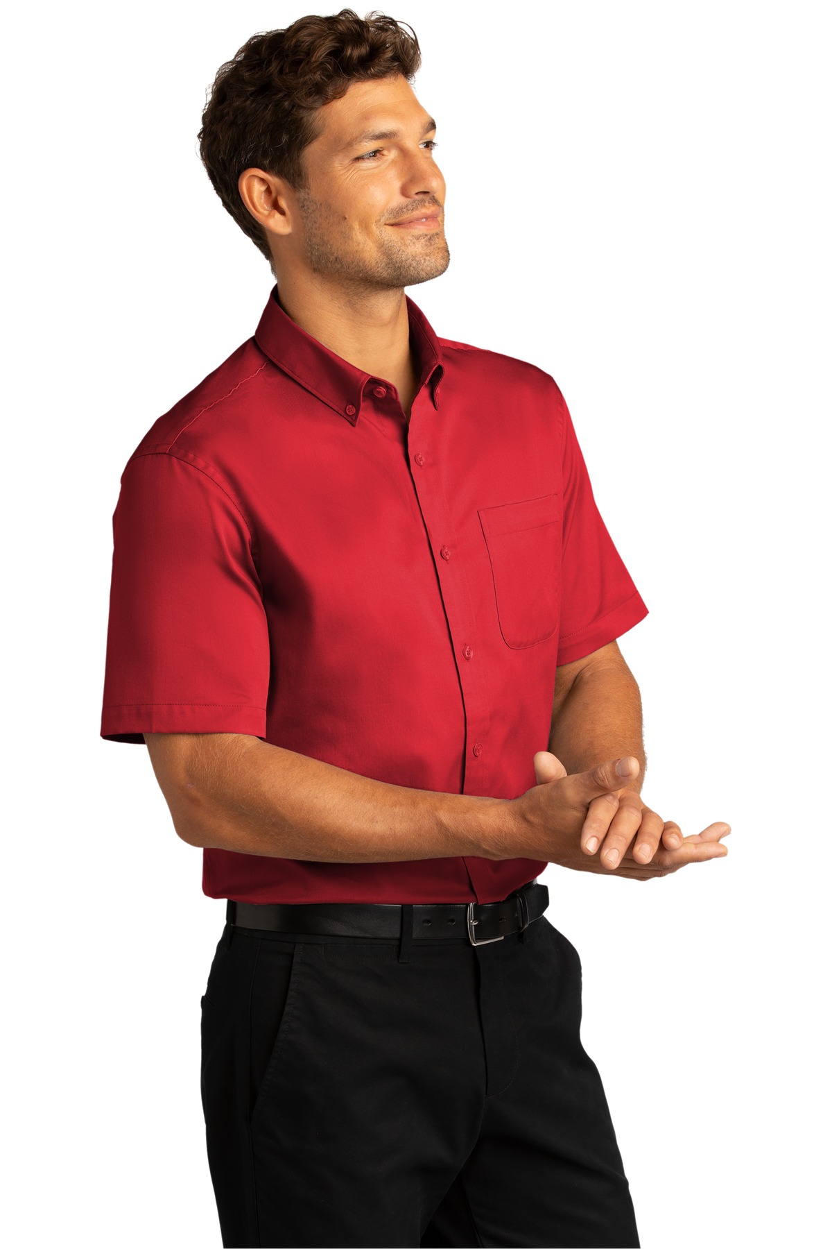 Port Authority Short Sleeve SuperPro React Twill Shirt. W809
