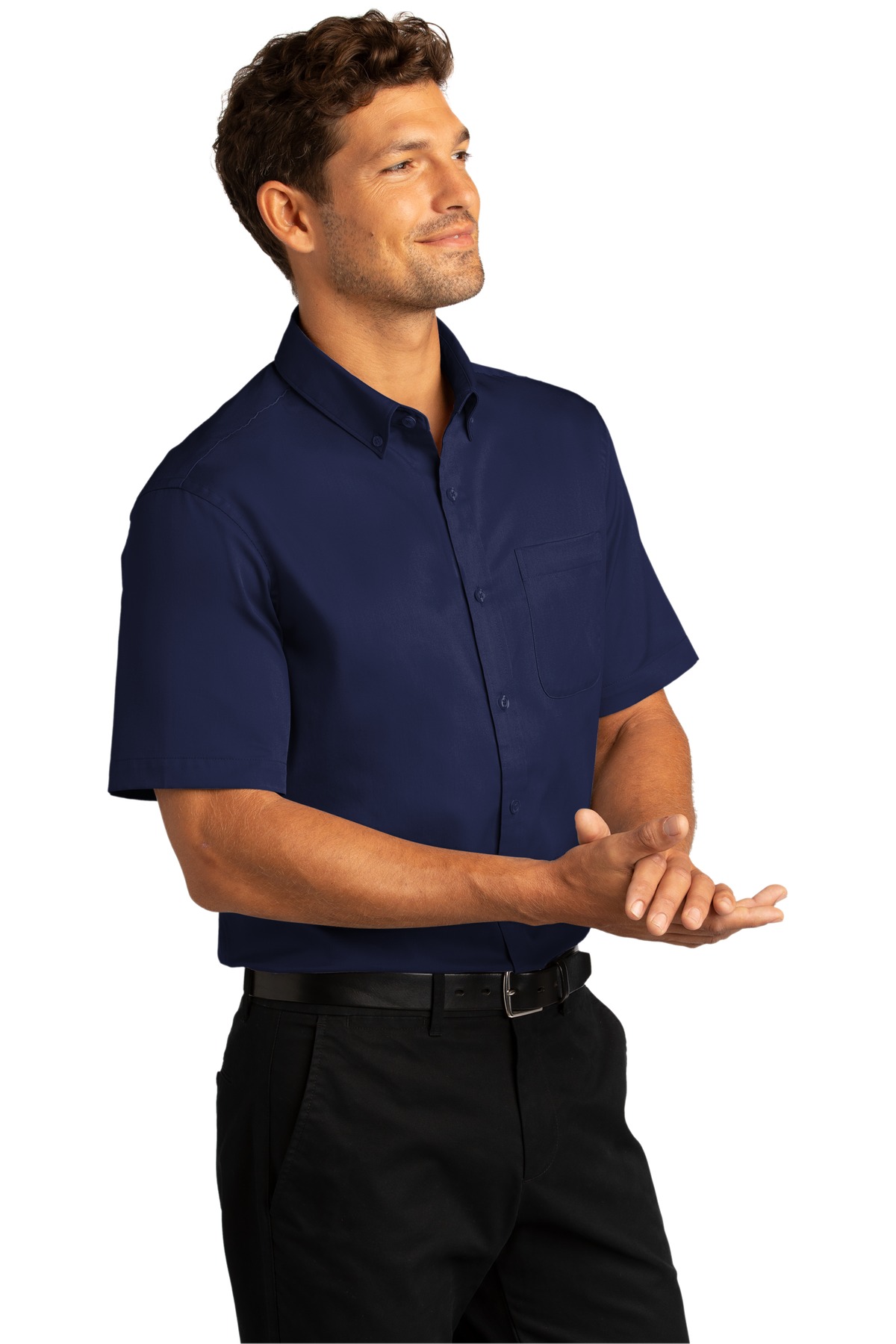 Port Authority Short Sleeve SuperPro React Twill Shirt. W809