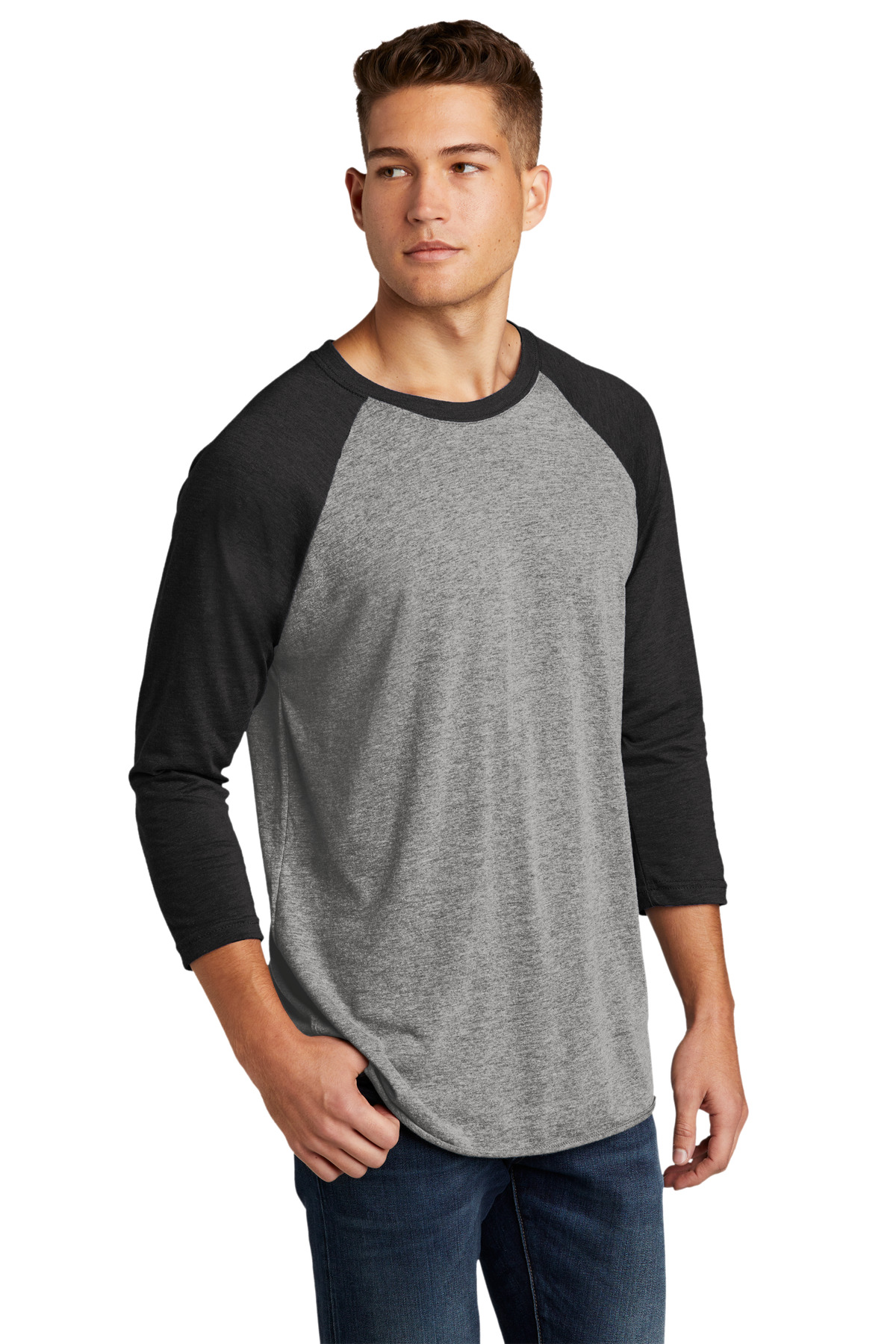 Next Level Apparel Adult Tri-Blend 3/4-Sleeve Raglan Tee. NL6051