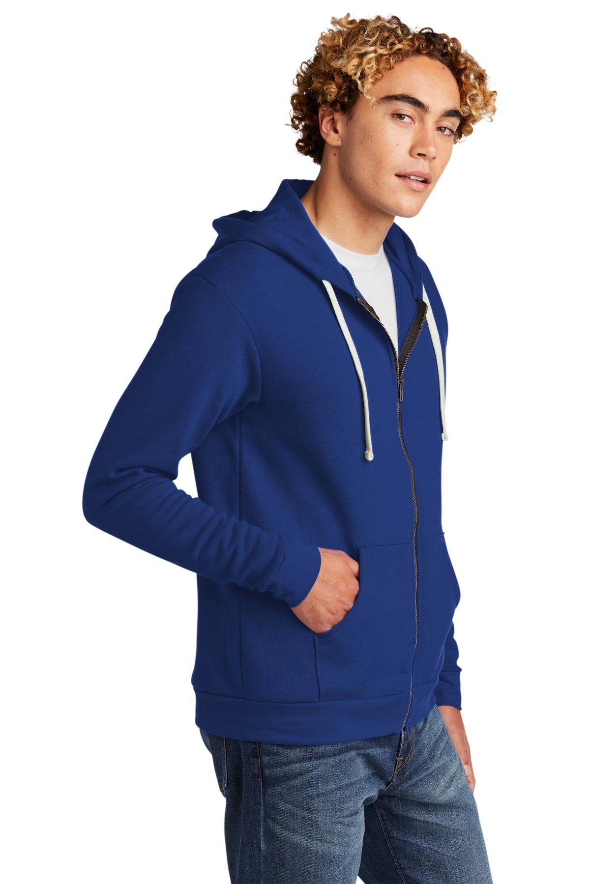 Next Level Apparel Adult Santa Barbara Zip Hoodie. NL9602