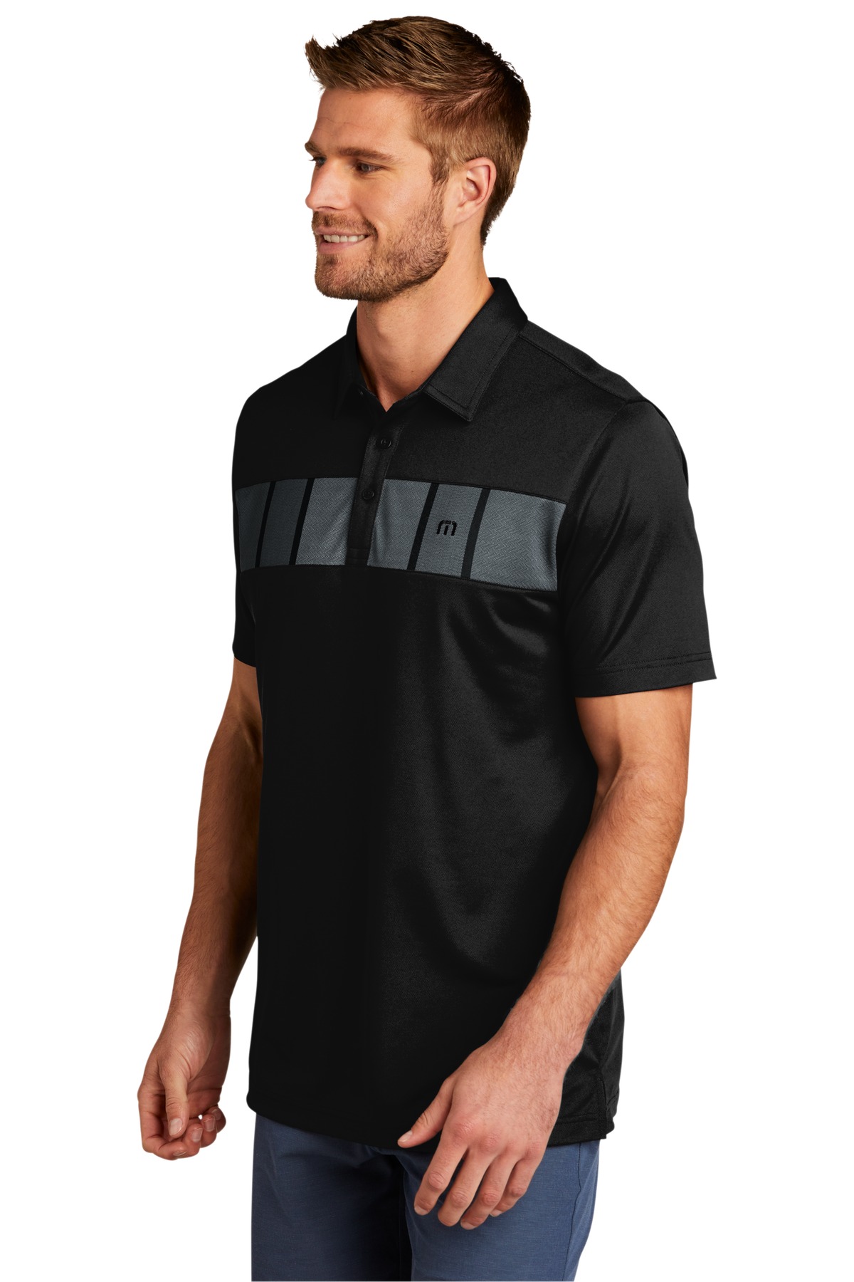 TravisMathew Cabana Chest Stripe Polo. TM1MU416