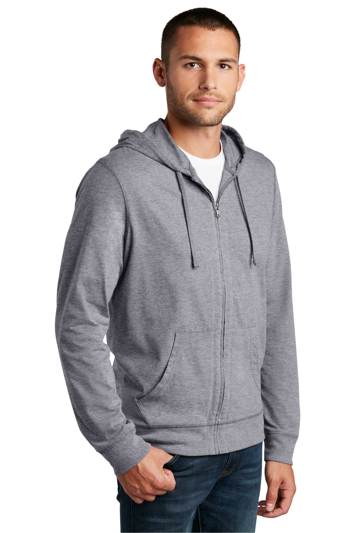 District Jersey Full-Zip Hoodie. DT1100