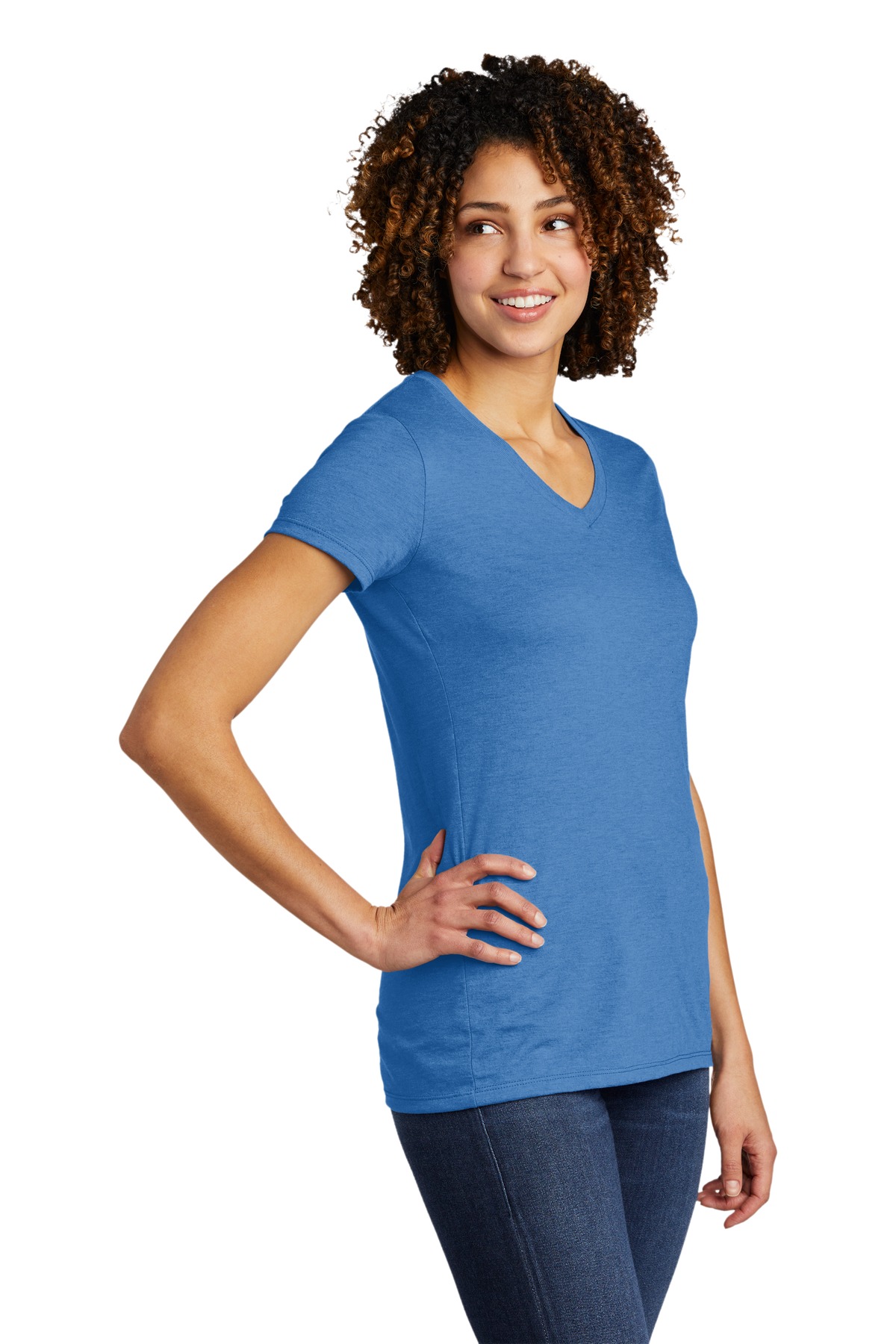 Allmade Women's Tri-Blend V-Neck Tee AL2018