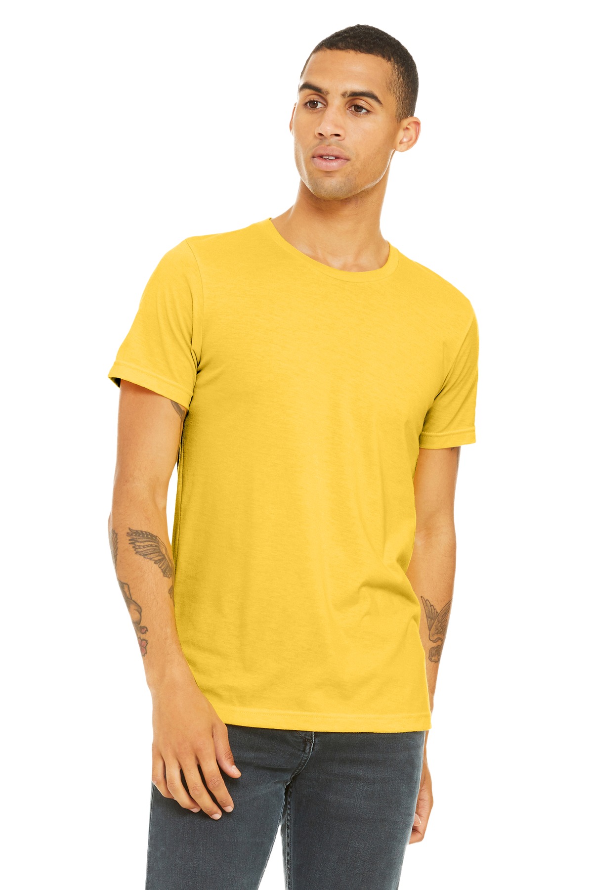 BELLA+CANVAS Unisex Heather CVC Short Sleeve Tee. BC3001CVC