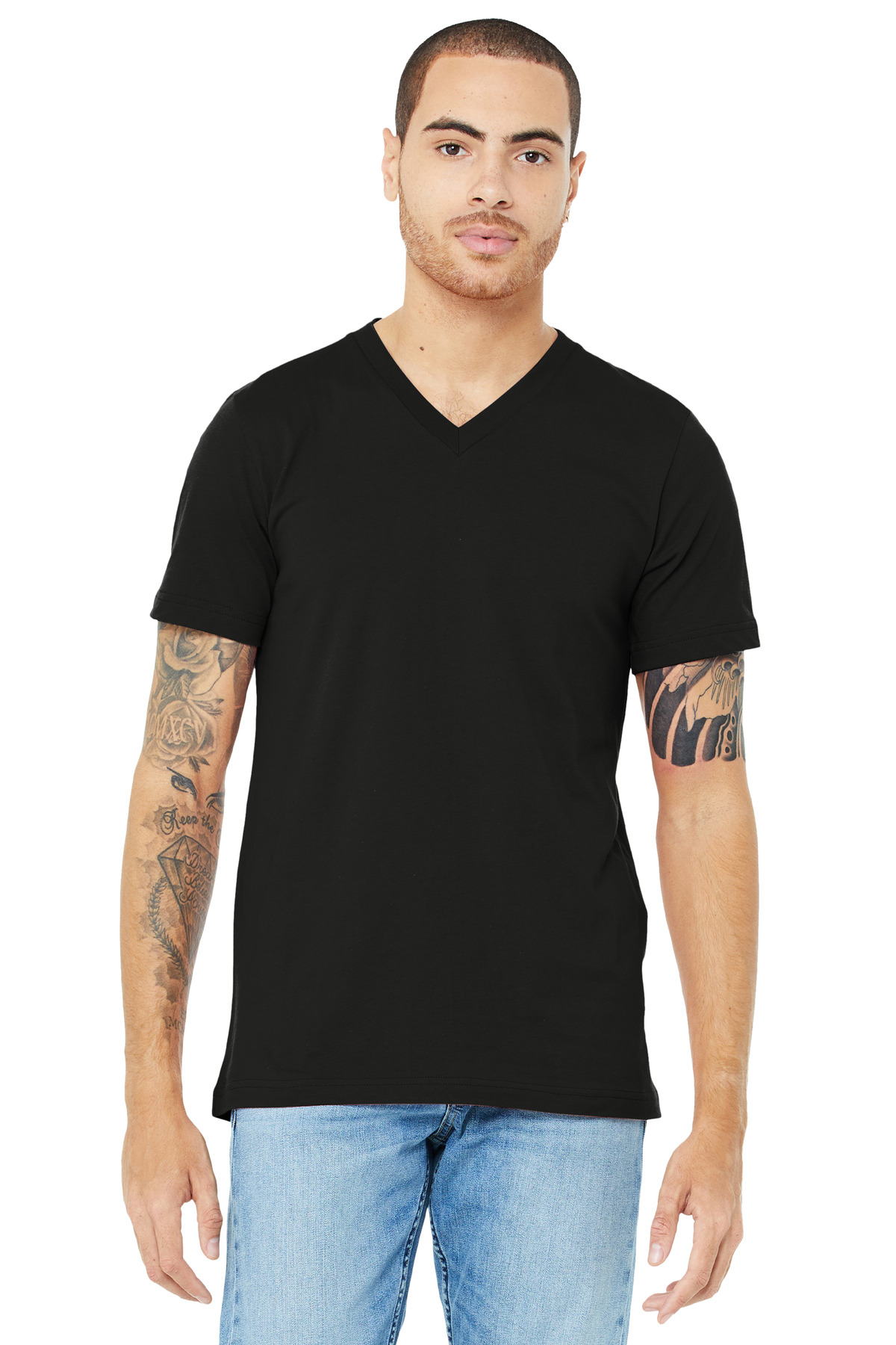 BELLA+CANVAS ® Unisex Jersey Short Sleeve V-Neck Tee. BC3005 - Image 3