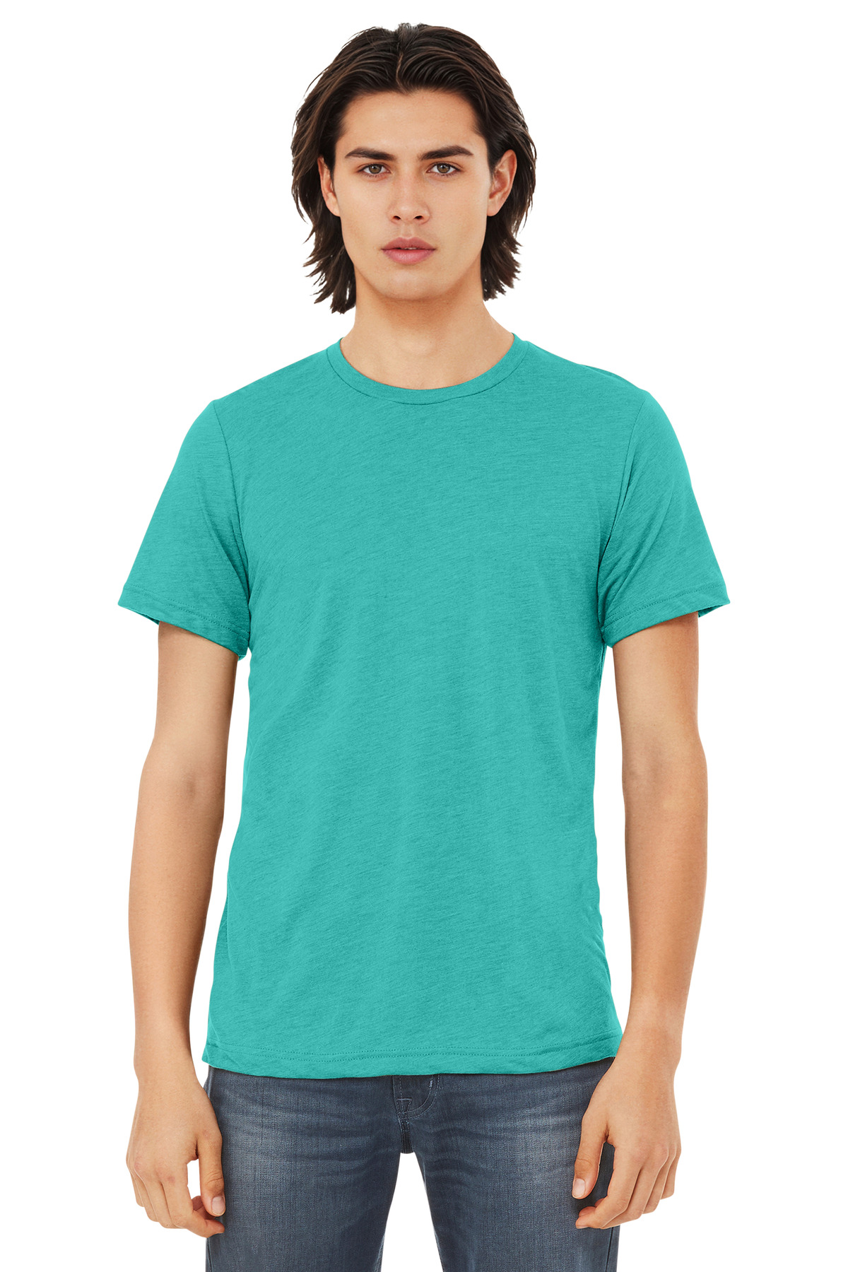 Bella + Canvas BC3413 swatch in Sea Green Triblend