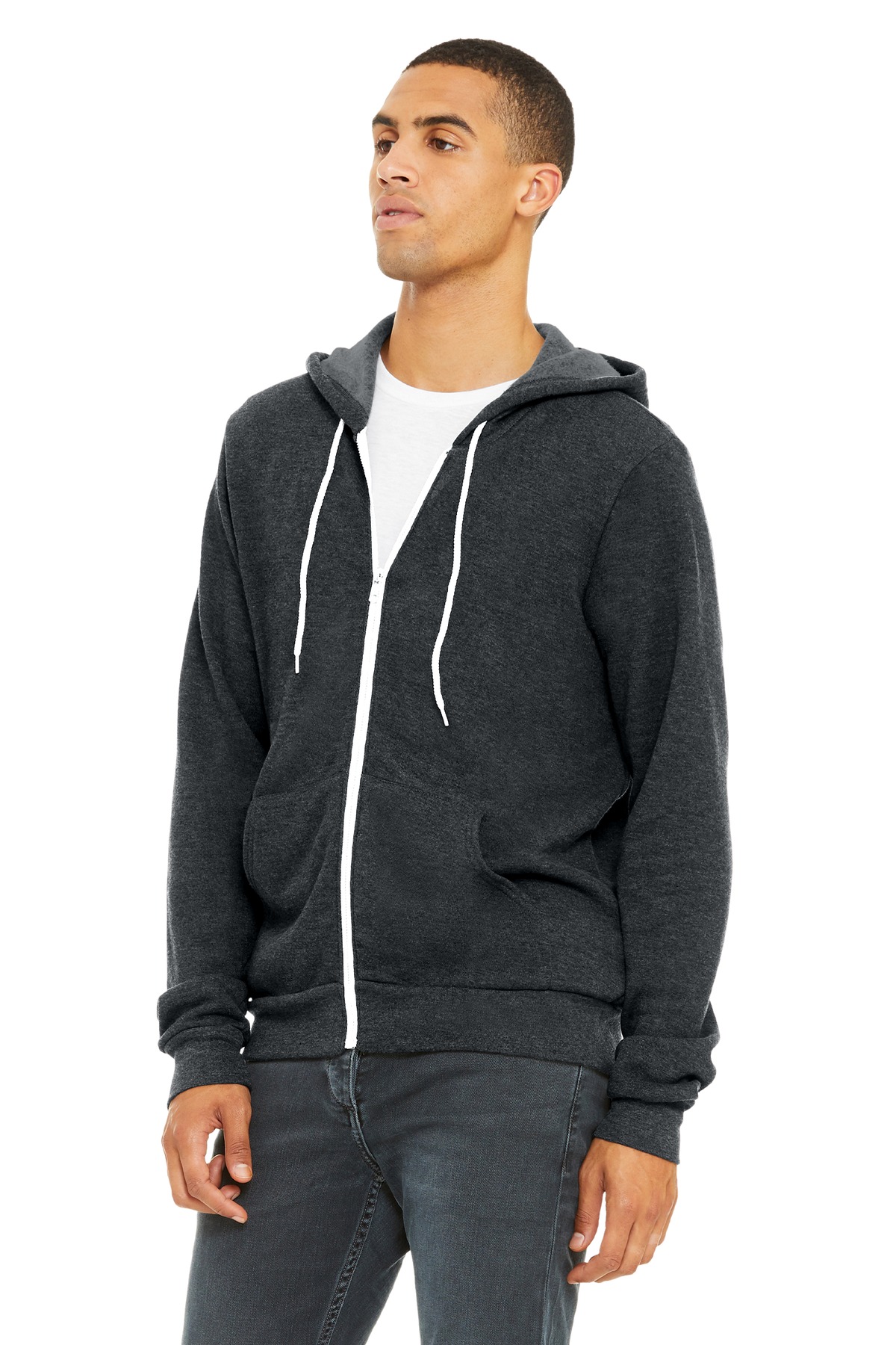BELLA+CANVAS Unisex Sponge Fleece Full-Zip Hoodie. BC3739