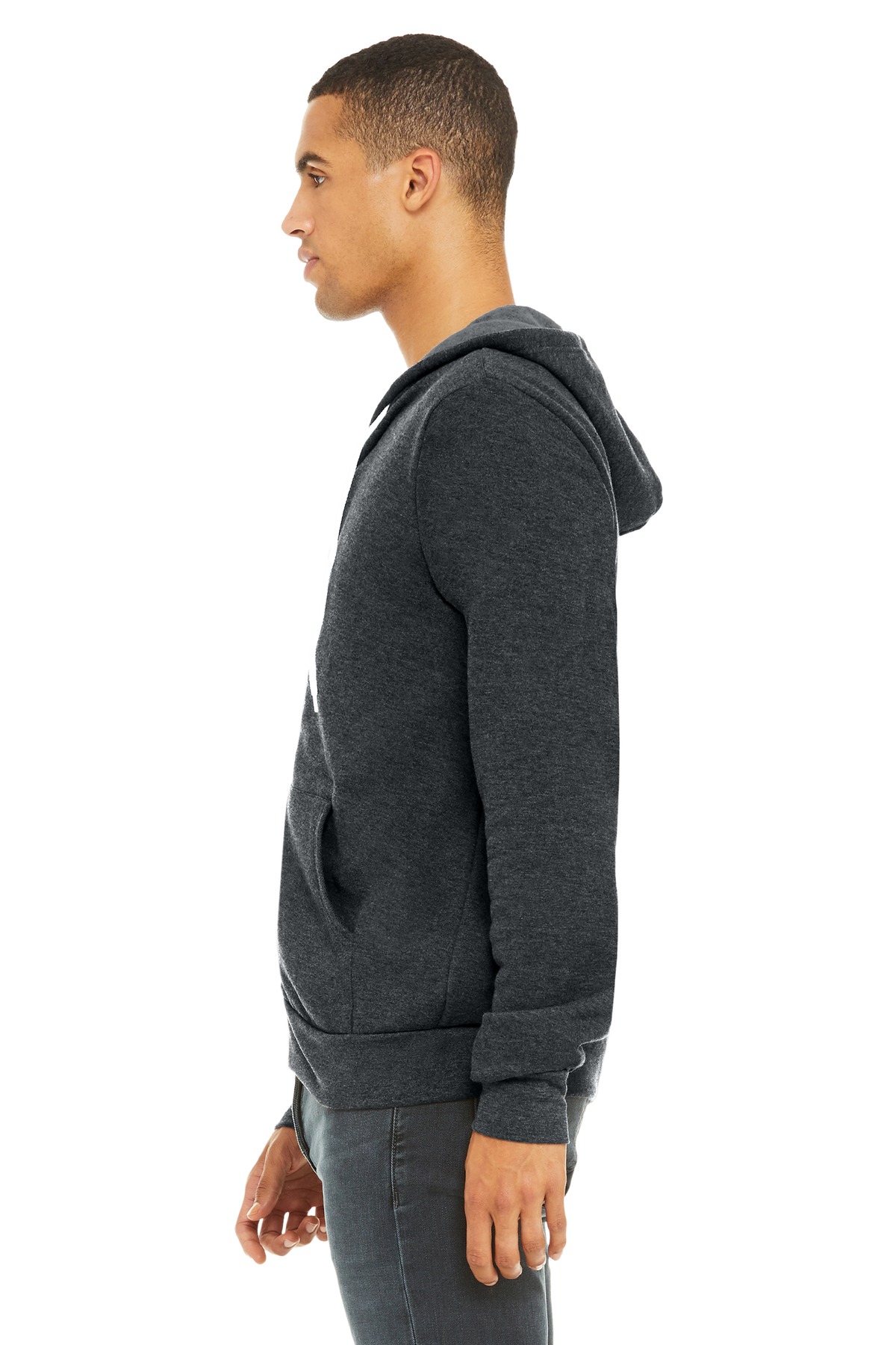 BELLA+CANVAS Unisex Sponge Fleece Full-Zip Hoodie. BC3739