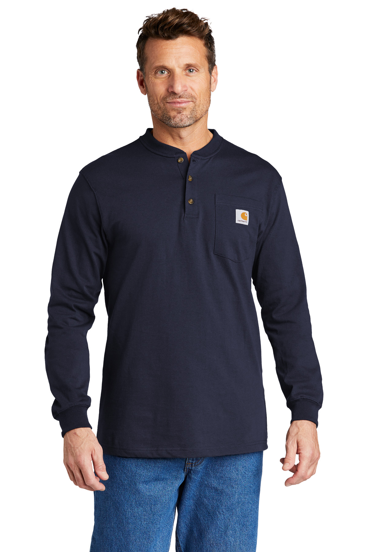 Carhartt Long Sleeve Henley T-Shirt-Carhartt