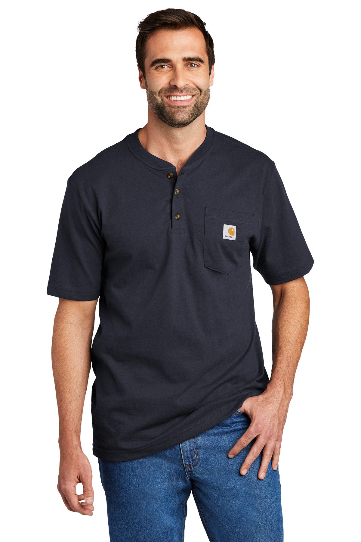 Carhartt Short Sleeve Henley T-Shirt-Carhartt