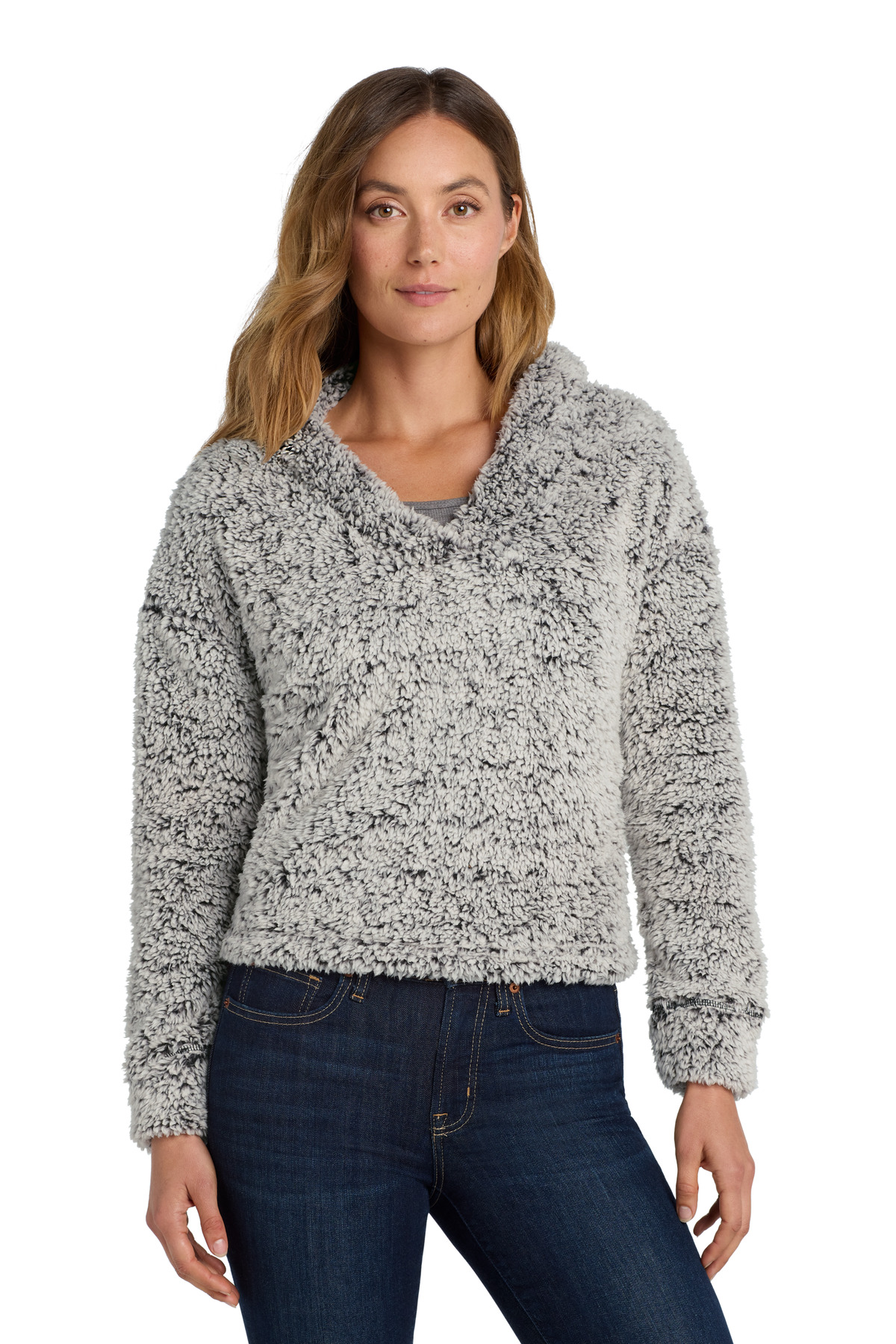 Port Authority ® Women's Cozy Fleece Hoodie. L132 - Image 2