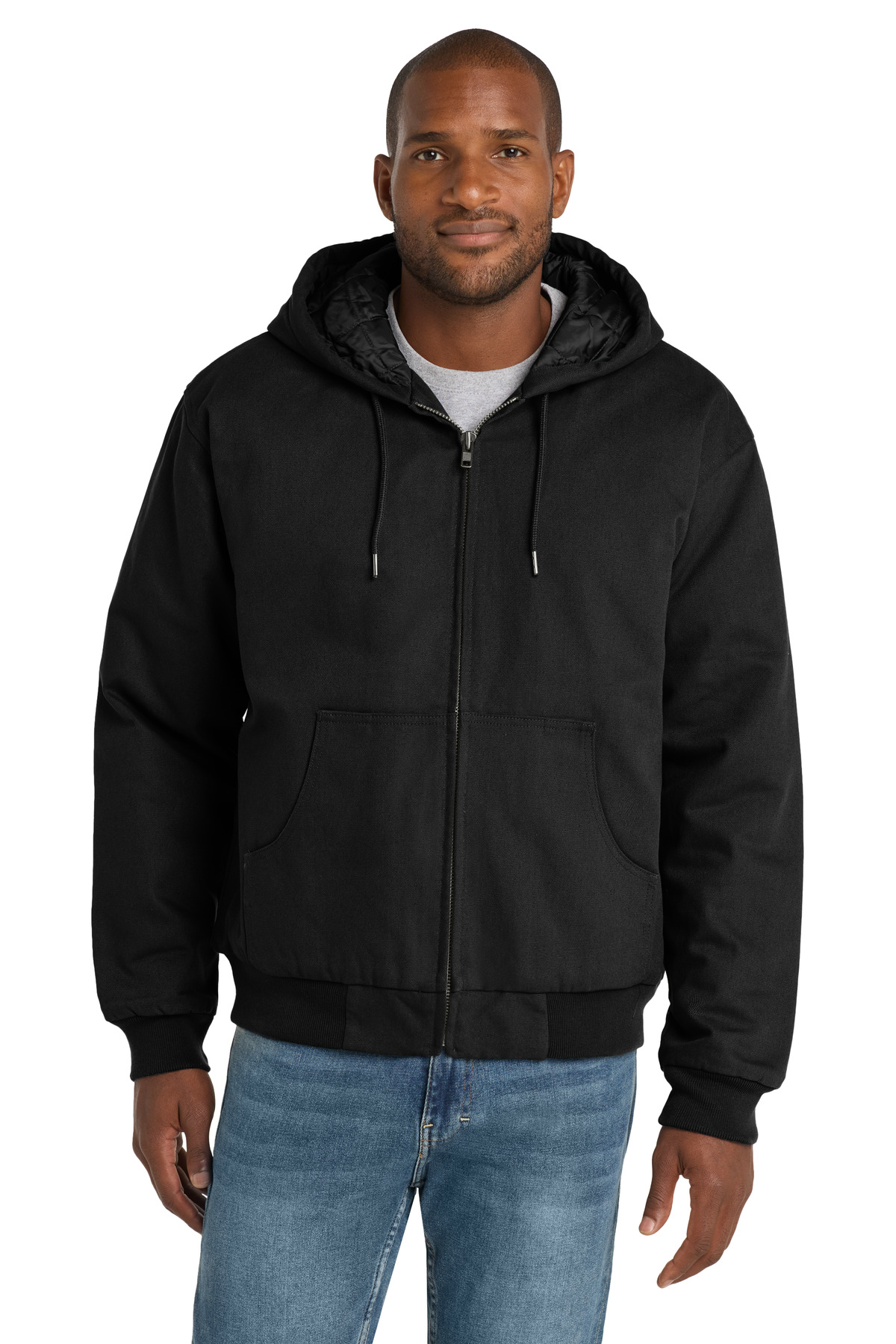 CornerStone - Duck Cloth Hooded Work Jacket-CornerStone