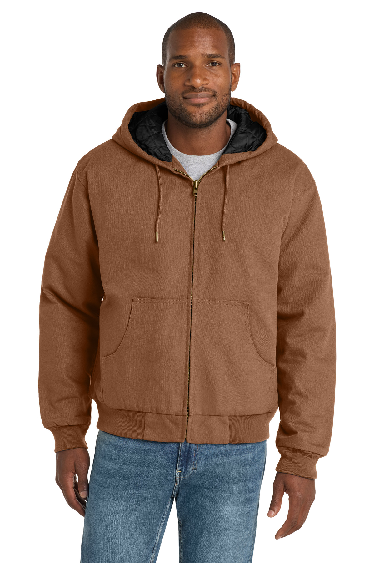 CornerStone - Duck Cloth Hooded Work Jacket-CornerStone