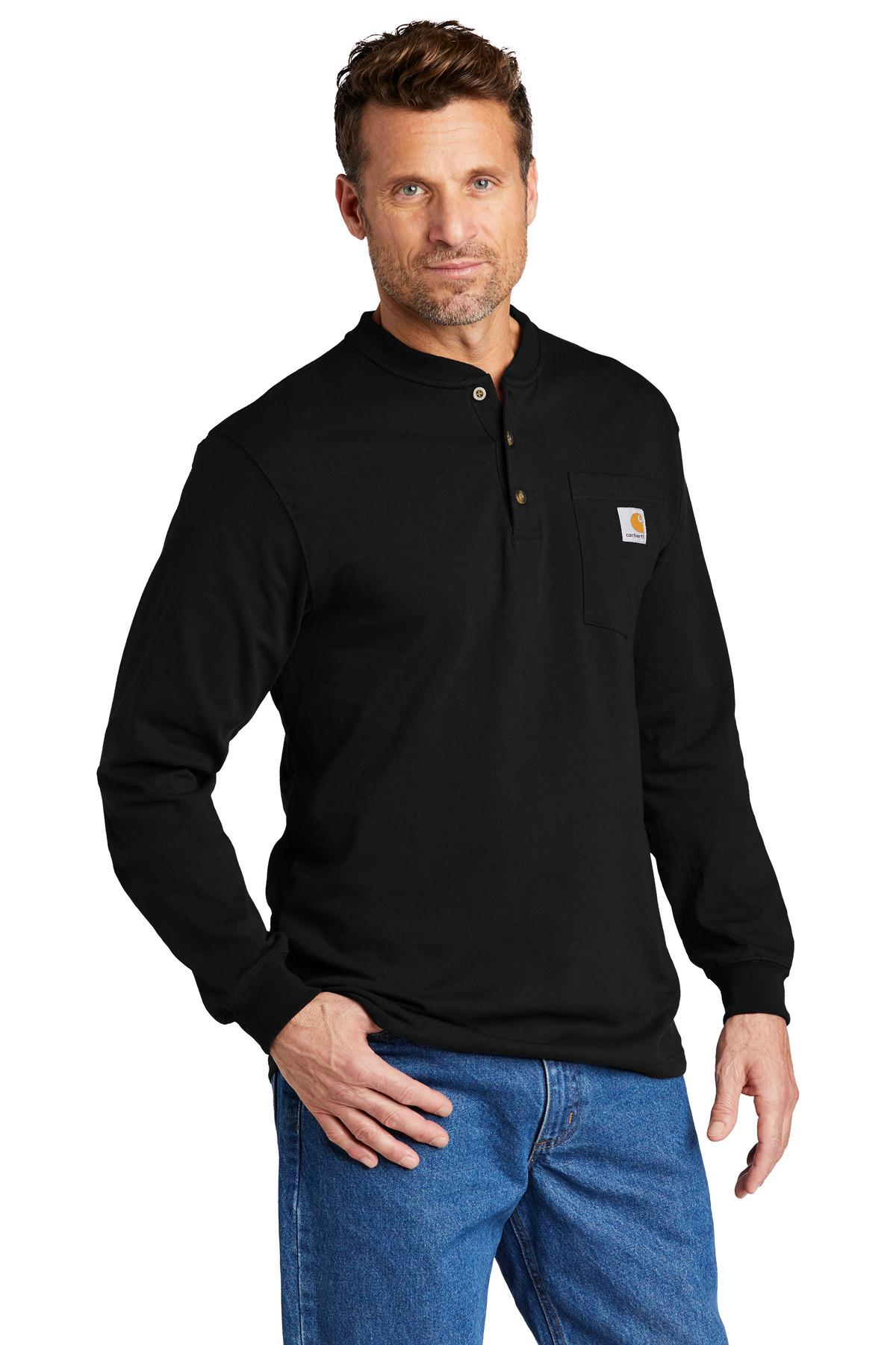 Carhartt Long Sleeve Henley T-Shirt CTK128