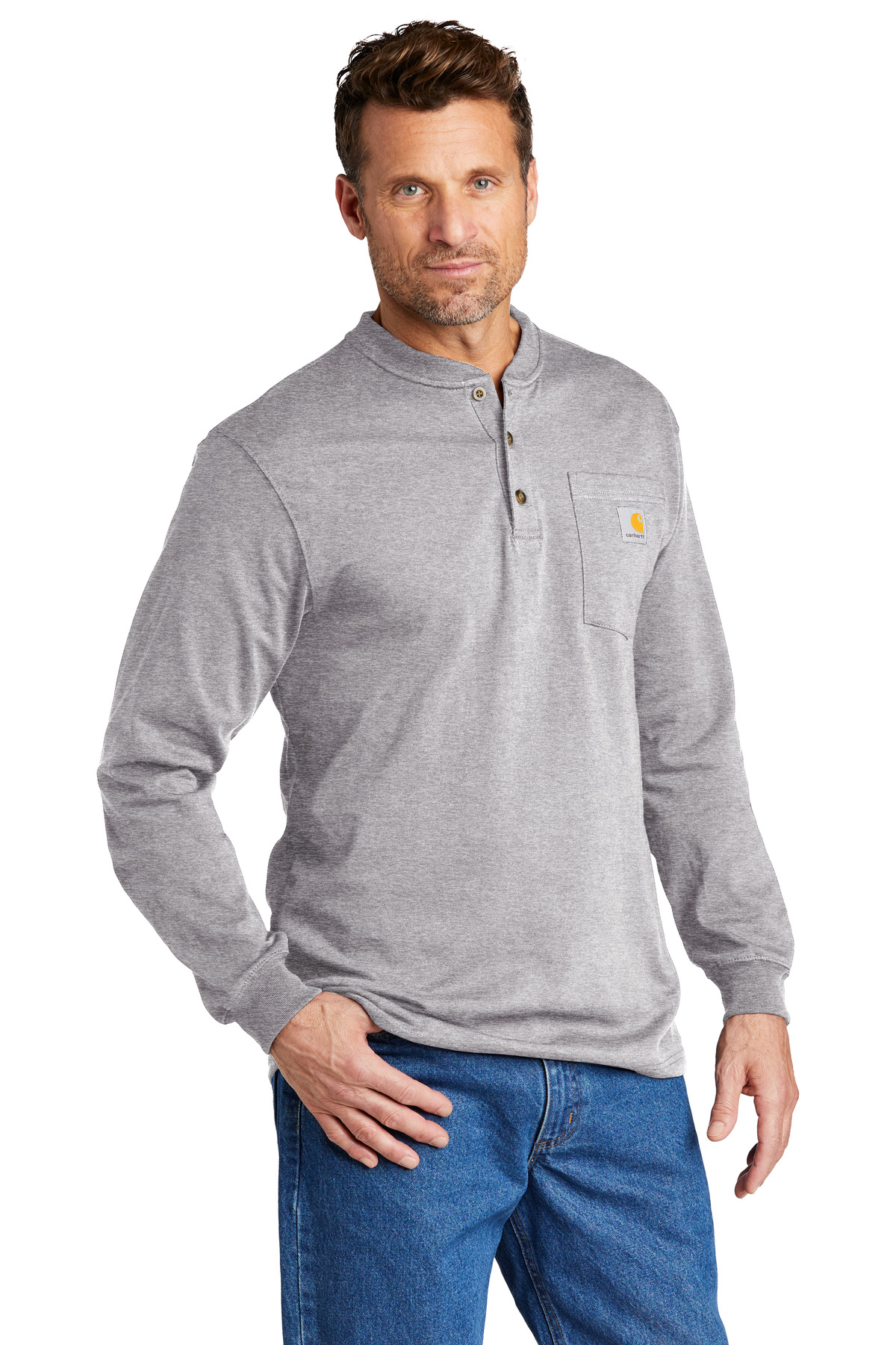 Carhartt Long Sleeve Henley T-Shirt CTK128