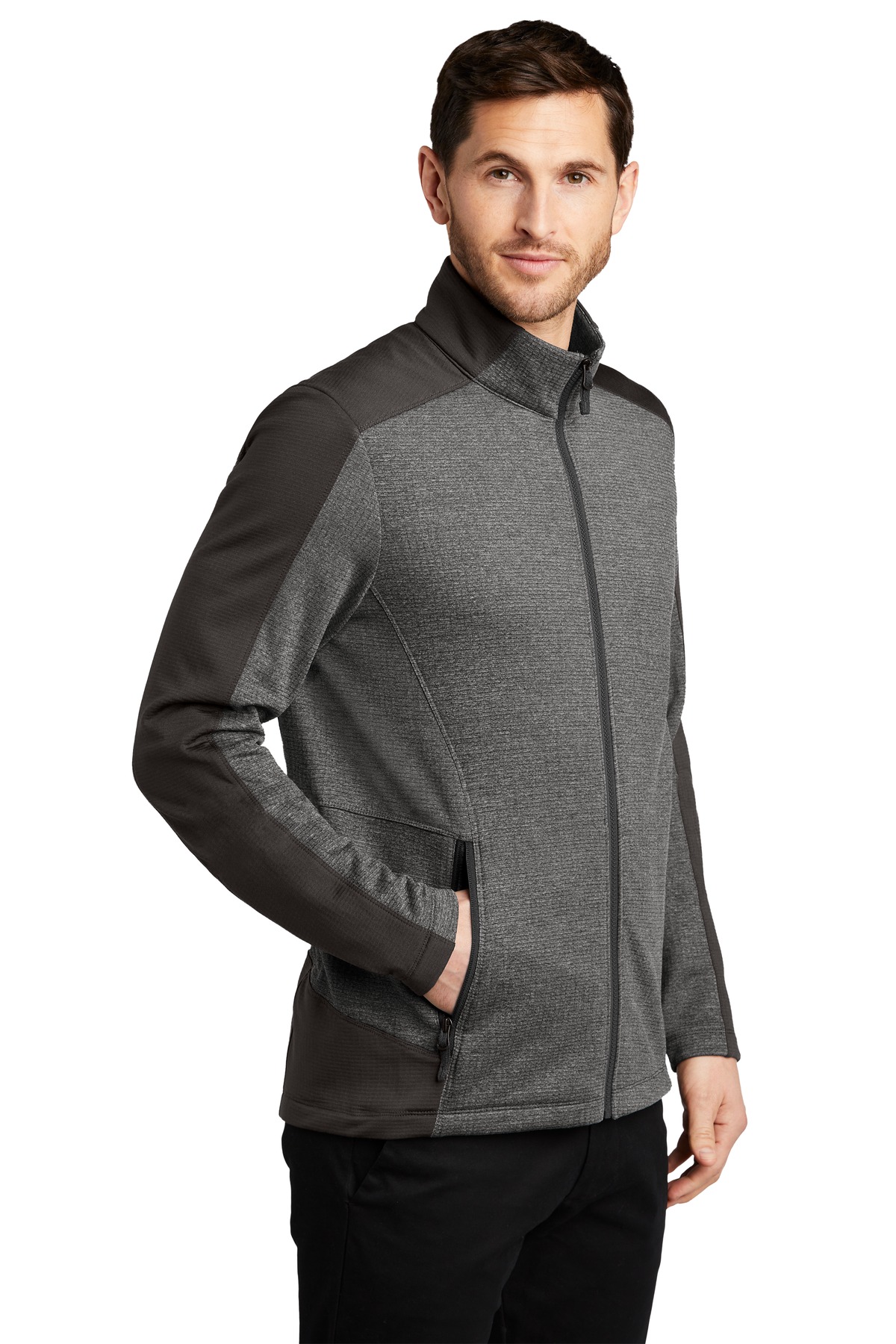 Port Authority Grid Fleece Jacket. F239