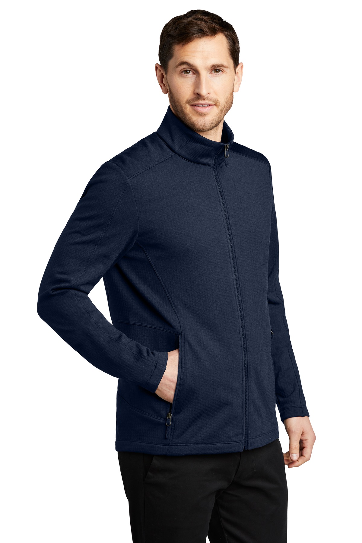 Port Authority Grid Fleece Jacket. F239