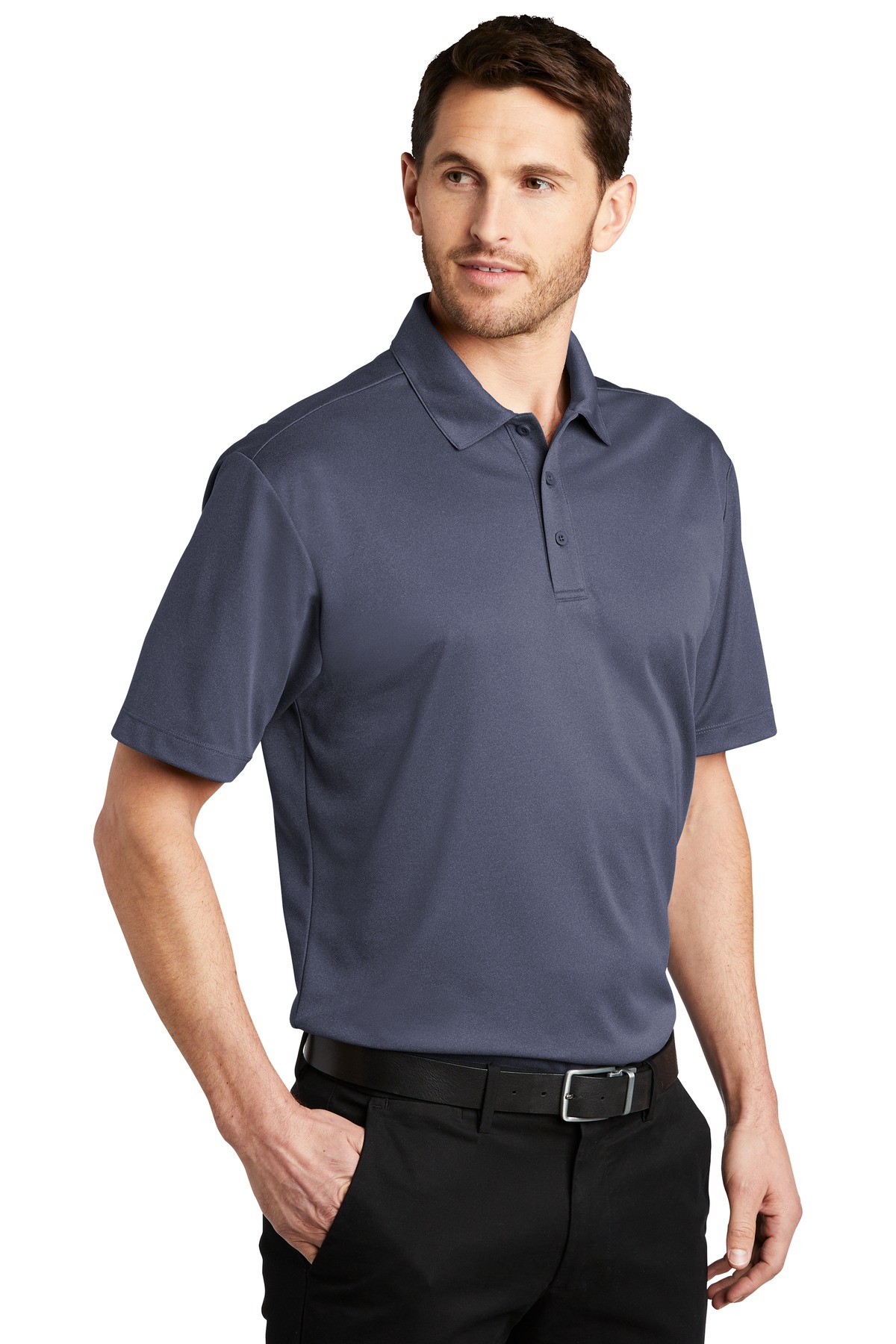 Port Authority Heathered Silk Touch Performance Polo. K542