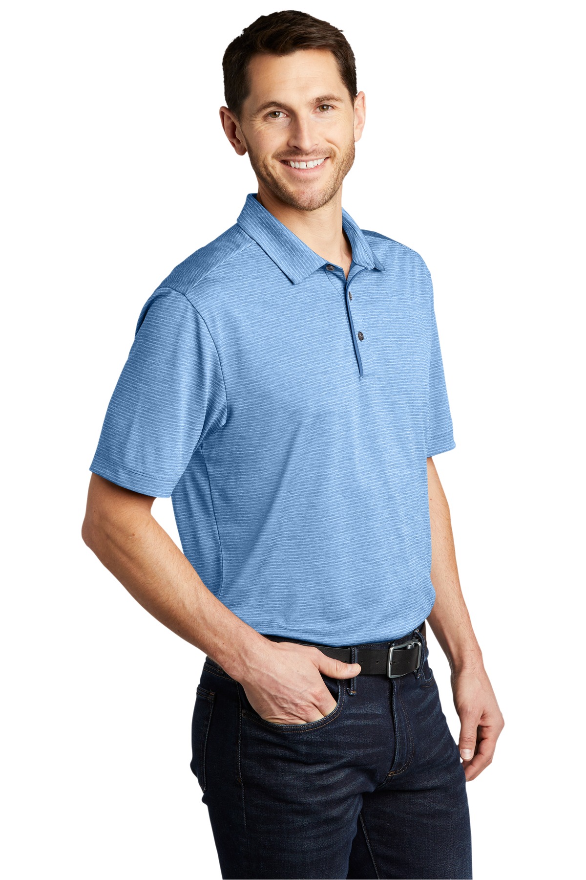 Port Authority Shadow Stripe Polo. K585