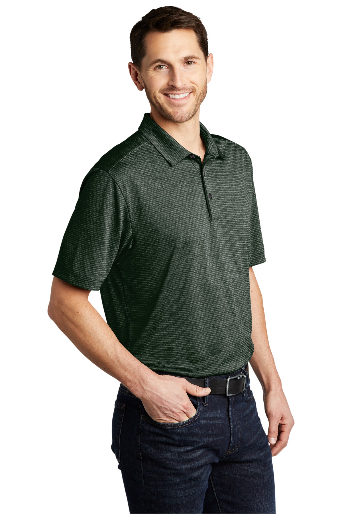 Port Authority Shadow Stripe Polo. K585