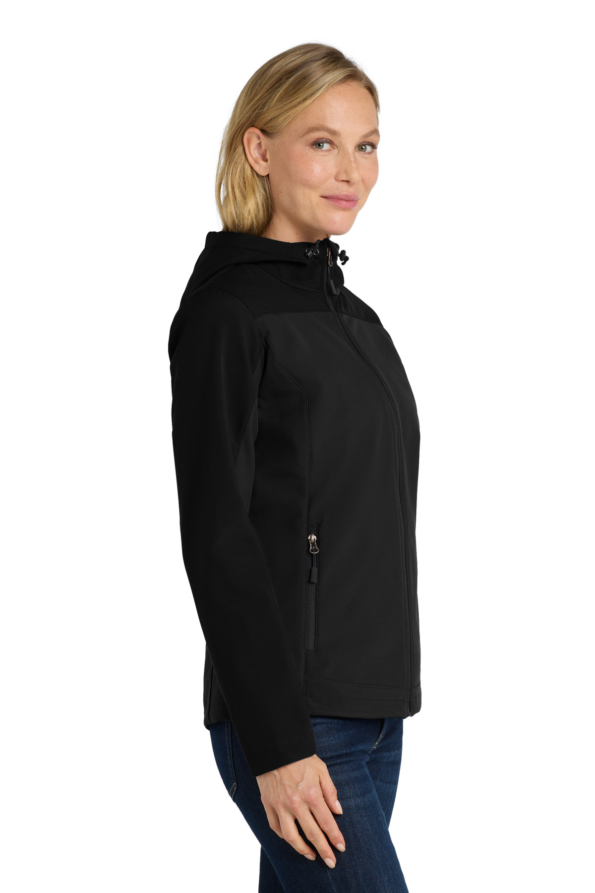Port Authority Women's Hooded Core Soft Shell Jacket. L335