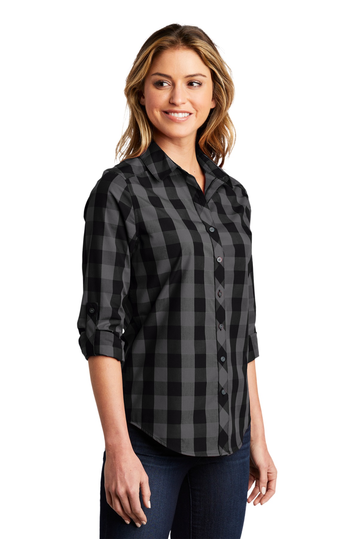 Port Authority Women's Everyday Plaid Shirt. LW670